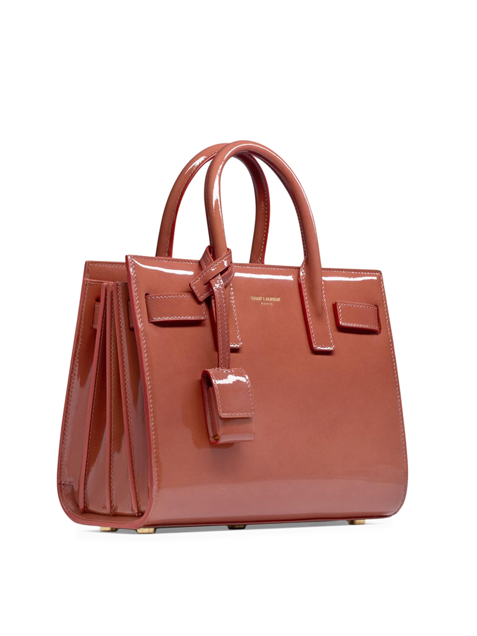 Saint Laurent Sac De Jour Nano Bag in Patent Leather | Saks Fifth