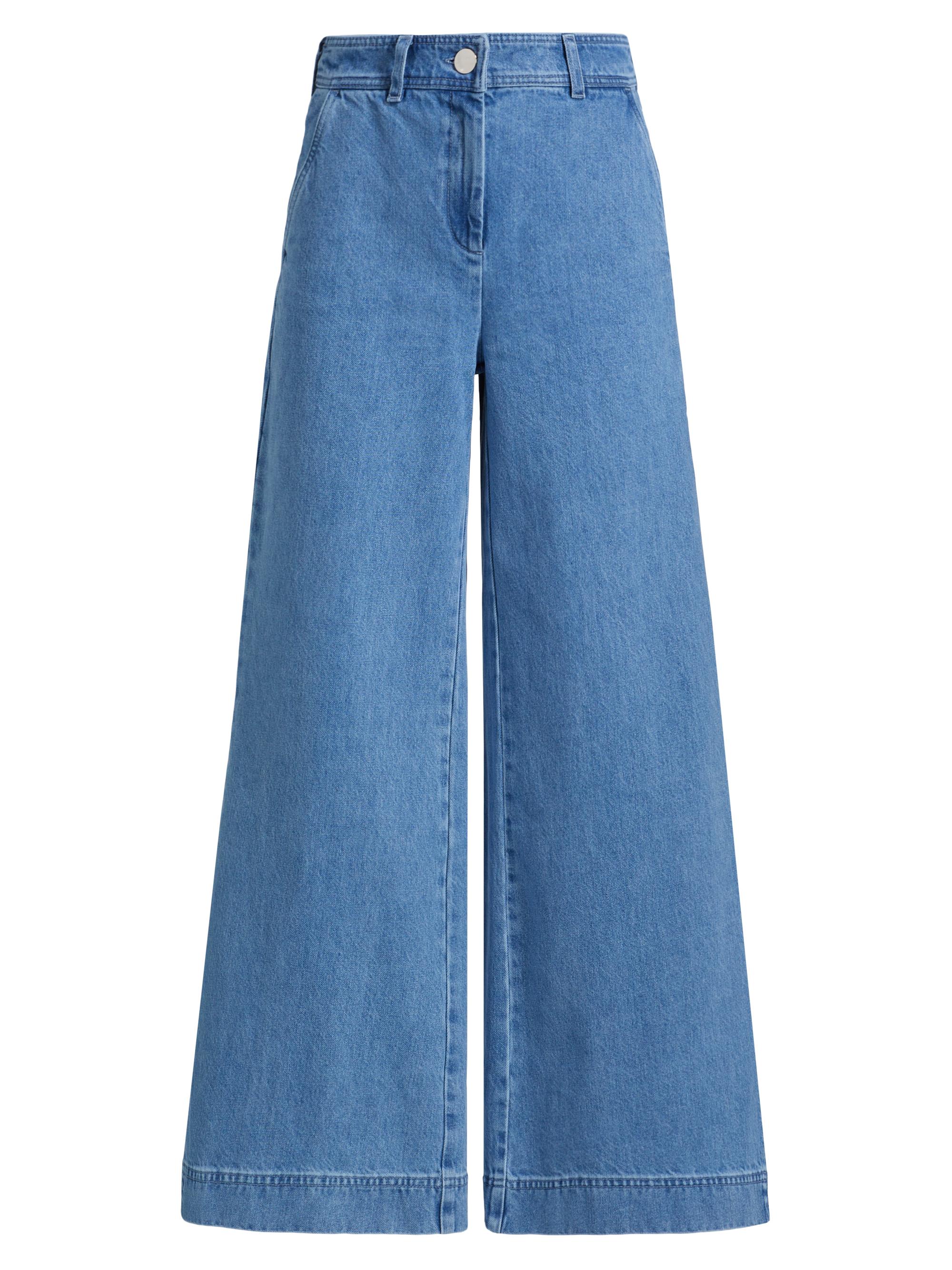 Toccin Women's Eileen Washed Wide-Leg Pants - Light Wash