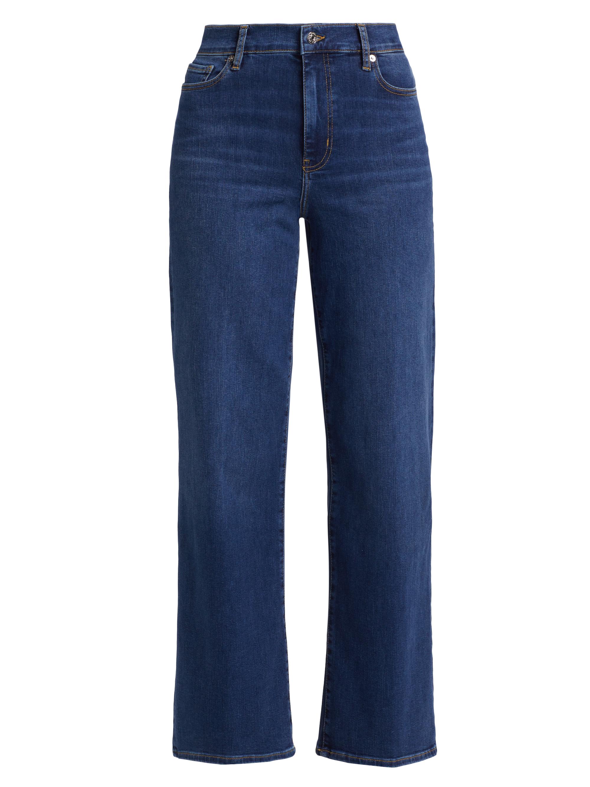 Frame Trapunto Denim High-Rise Straight-Leg Jeans | Saks