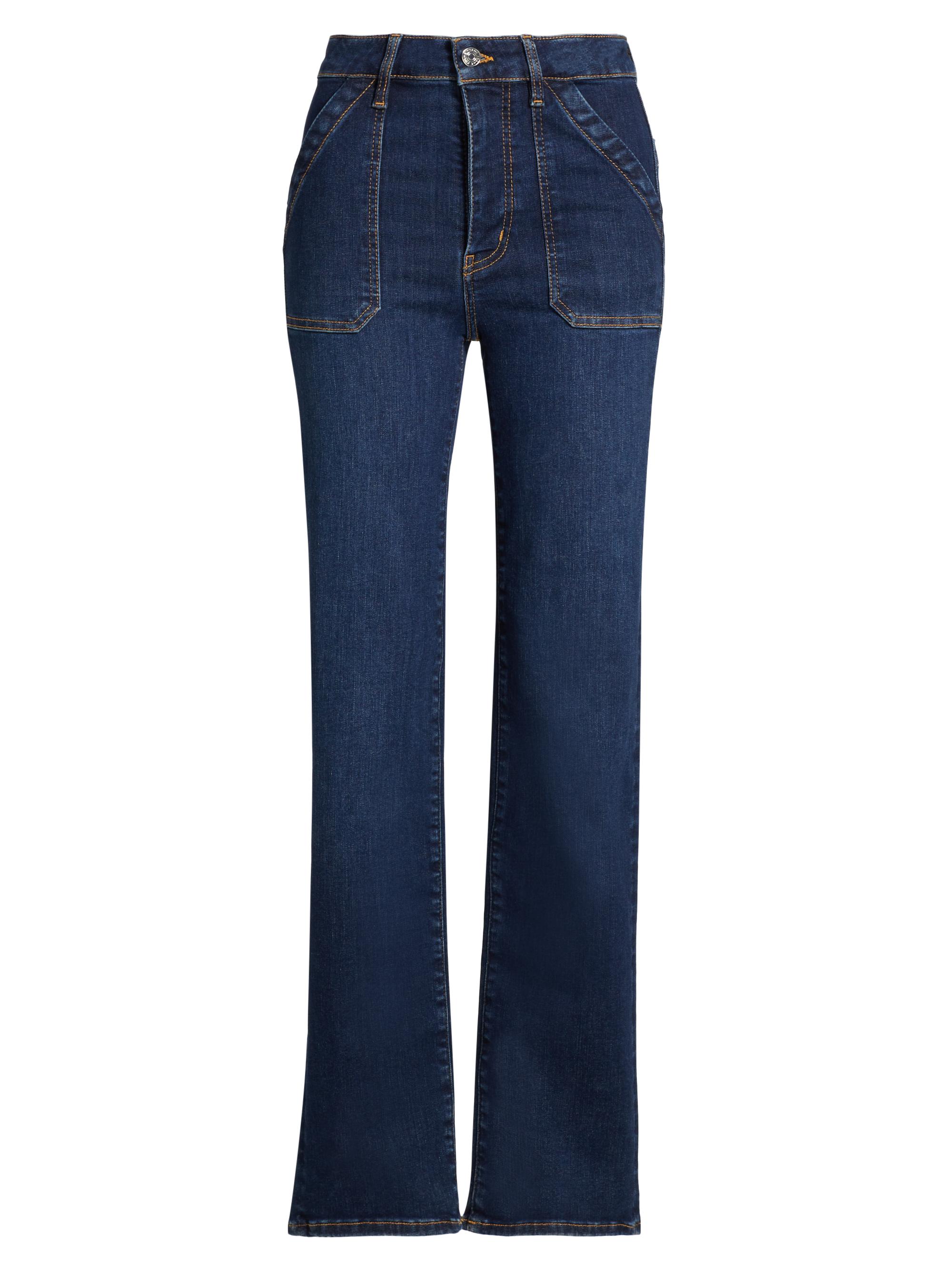 FRAME Utility Mid-Rise Straight Jeans | Saks Fifth Avenue