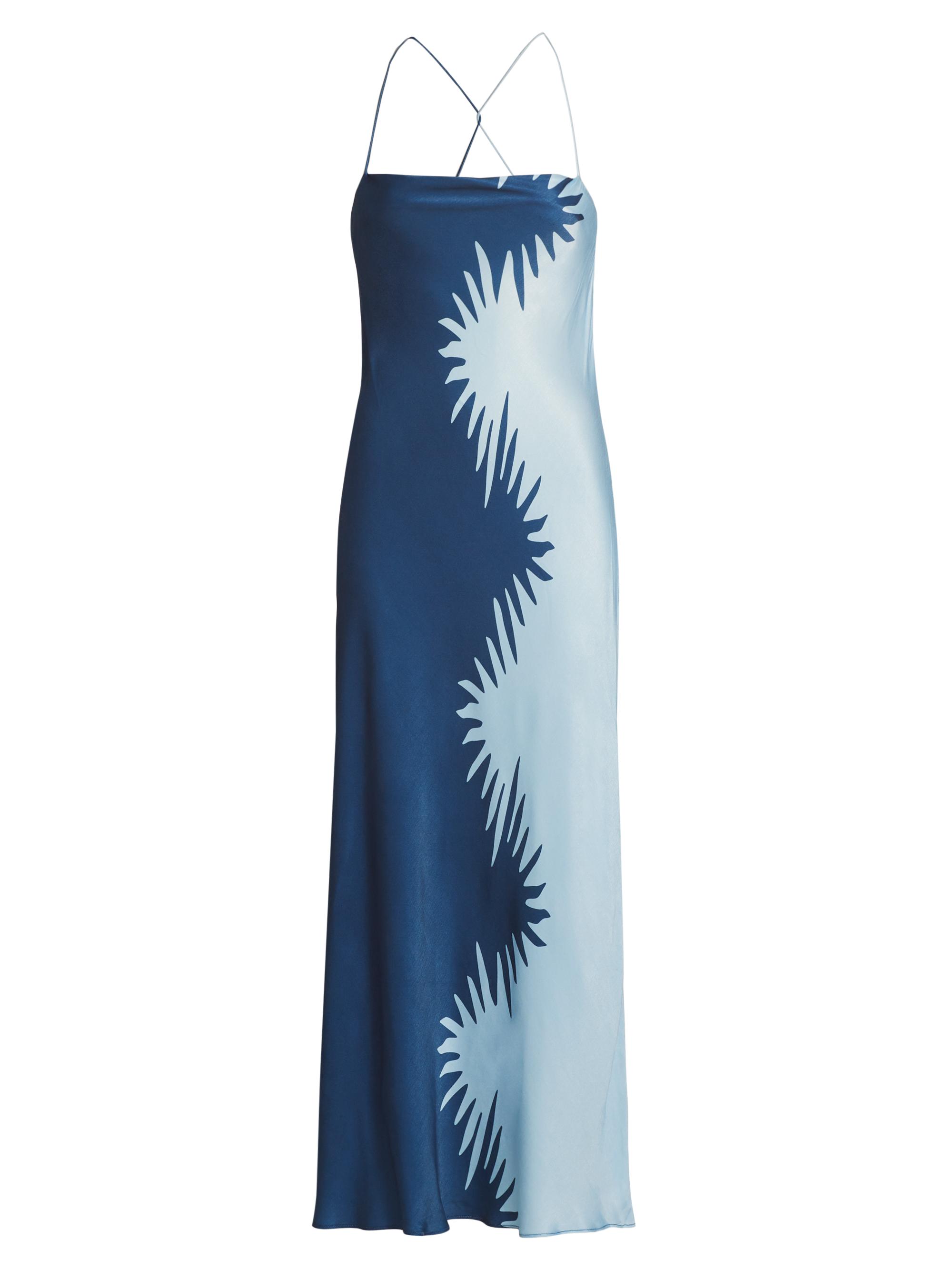 Significant Other Women's Flossie Abstract Bias-Cut Maxi-Dress - Reflection