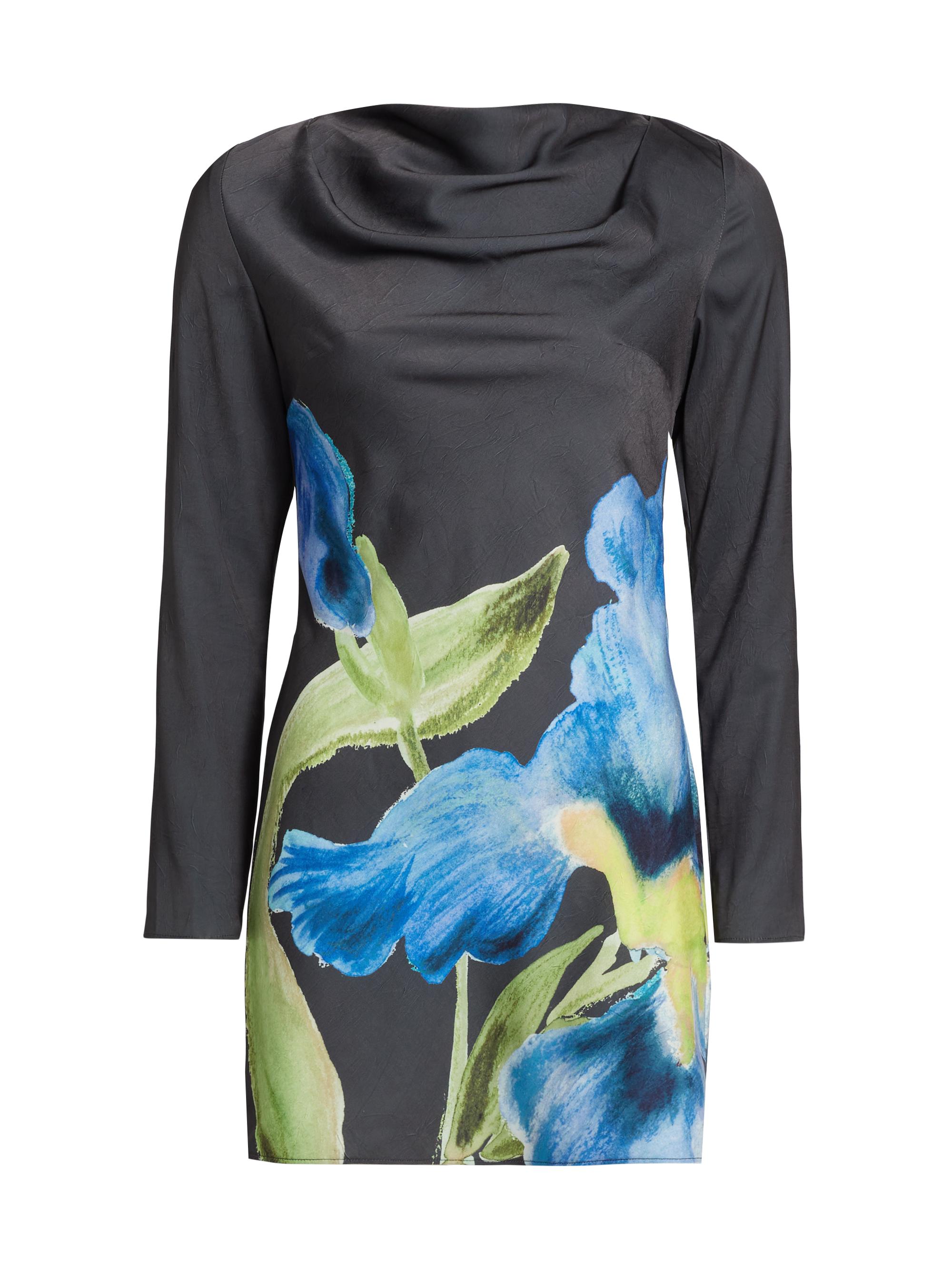 Significant Other Women's Merida Floral Satin Minidress - Midnight Bouquet