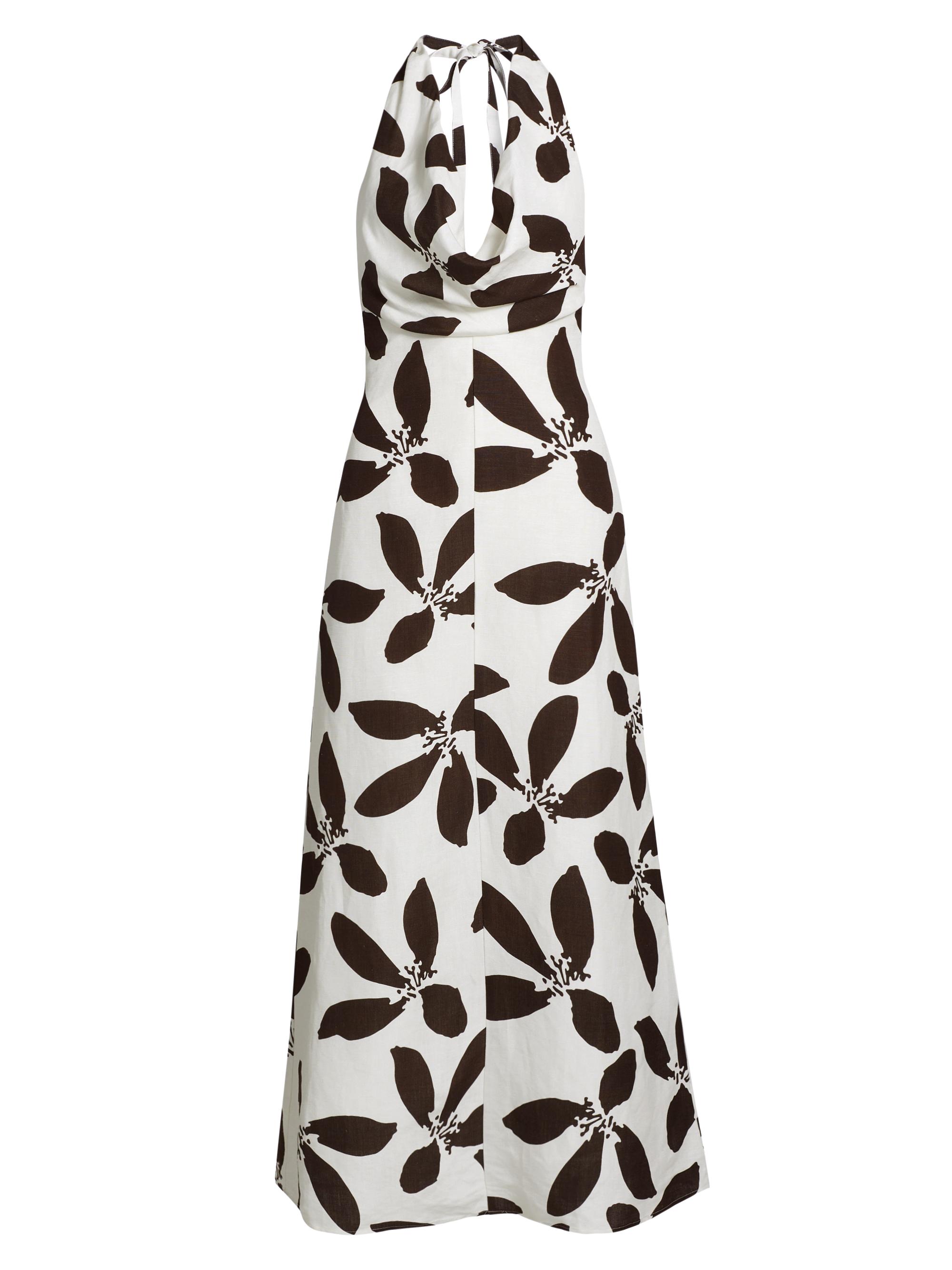 Significant Other Women's Jennifer Floral Linen-Blend Halterneck Maxi Dress - Cream Blossom