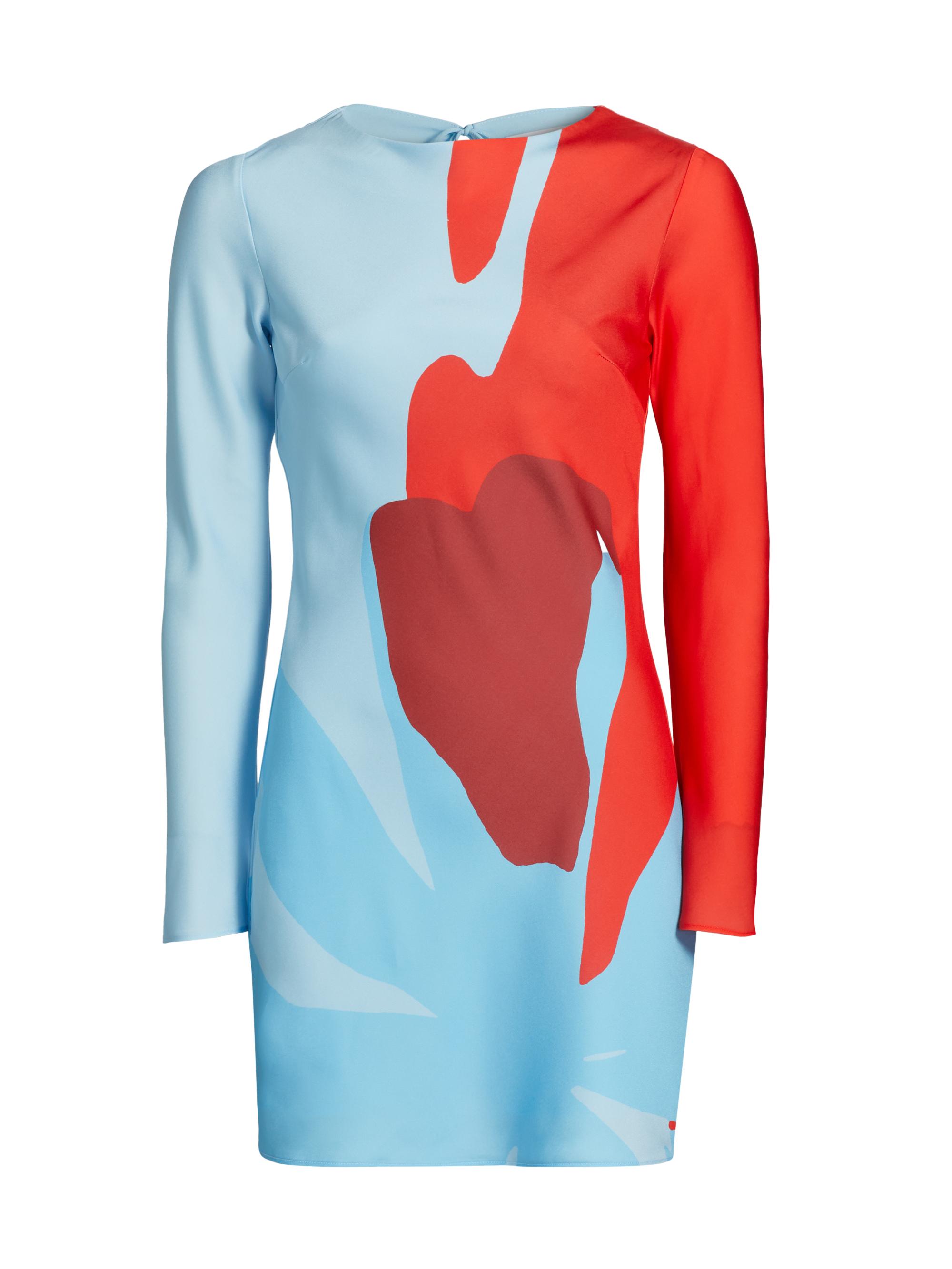 Significant Other Women's Alia Abstract Print Minidress - Crimson Stencil