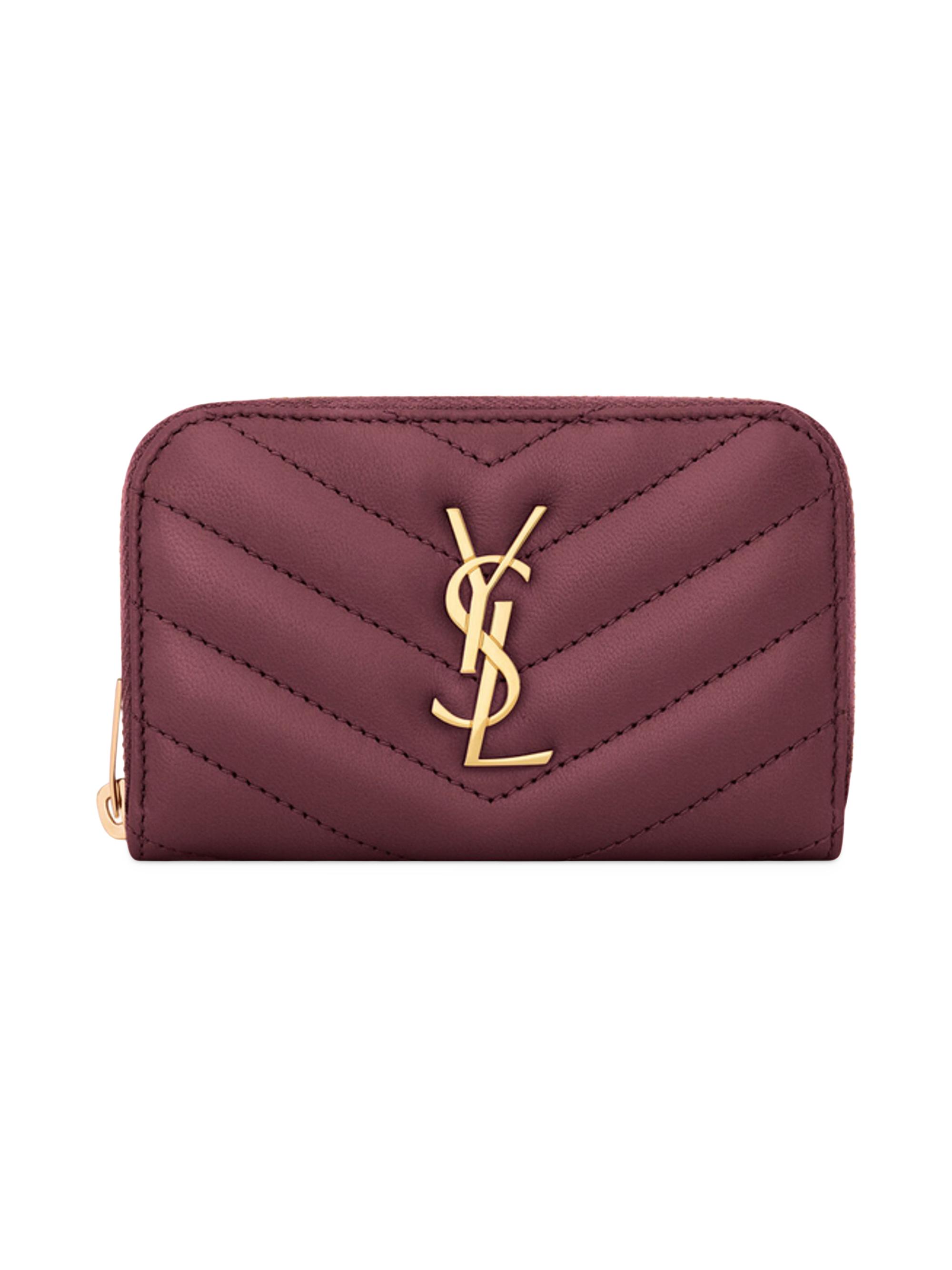 Saint Laurent Cassandre Matelassé Multi-Fold Wallet in Lambskin