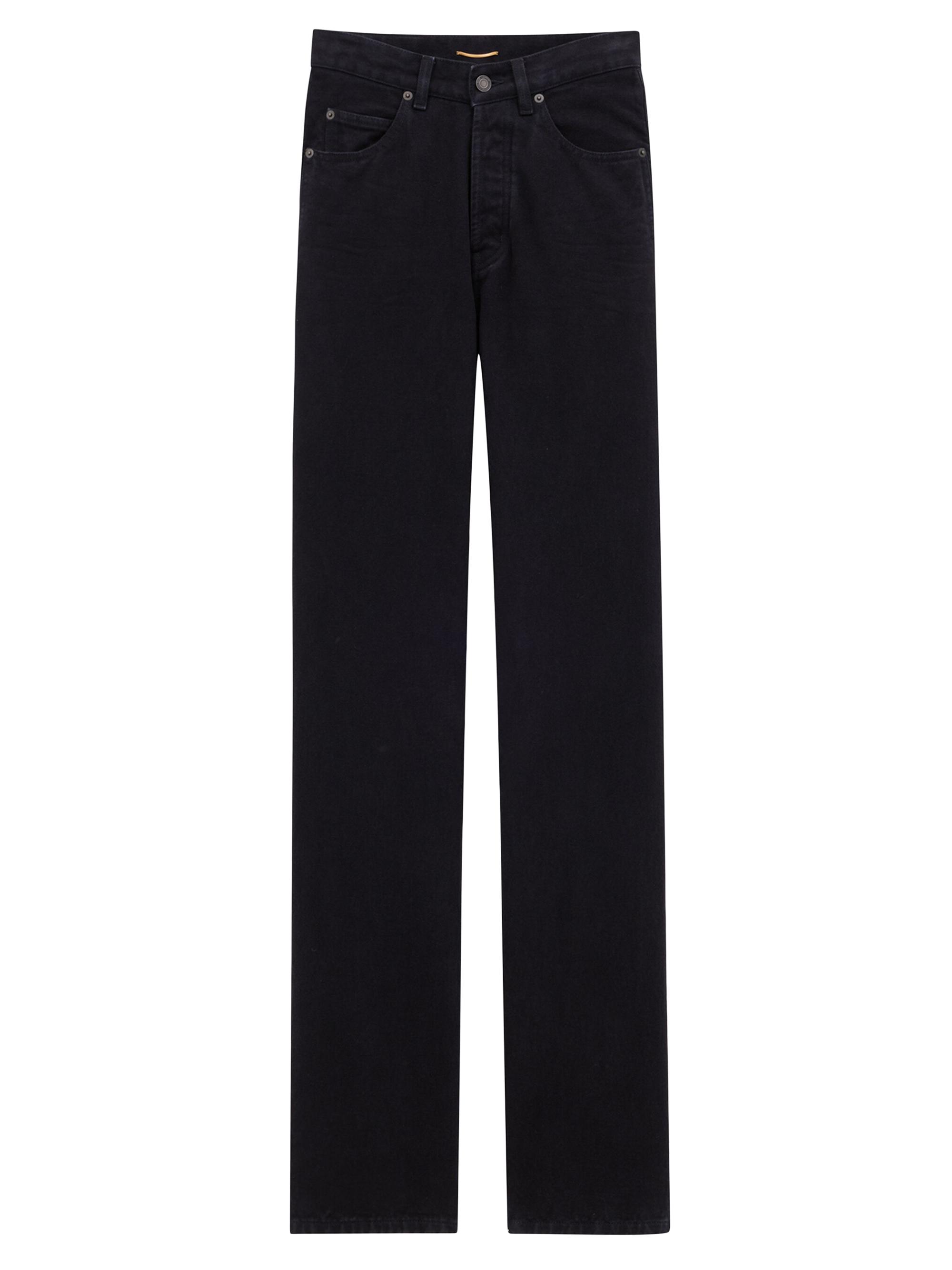 Saint Laurent Long Extreme Baggy Jeans In Crinkle | Saks Fifth Avenue