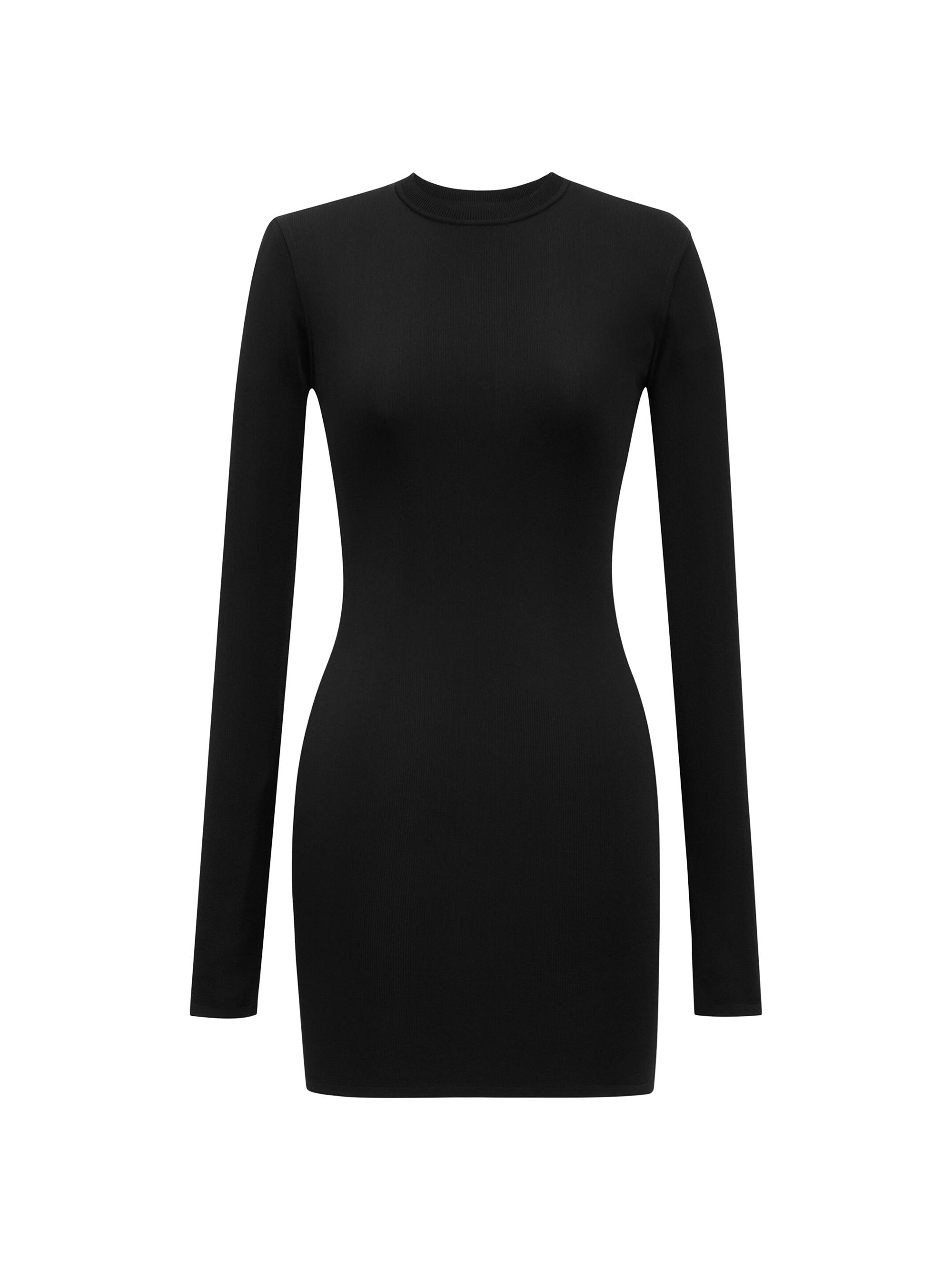 Saint Laurent Women's Mini Dress in Knit - Noir