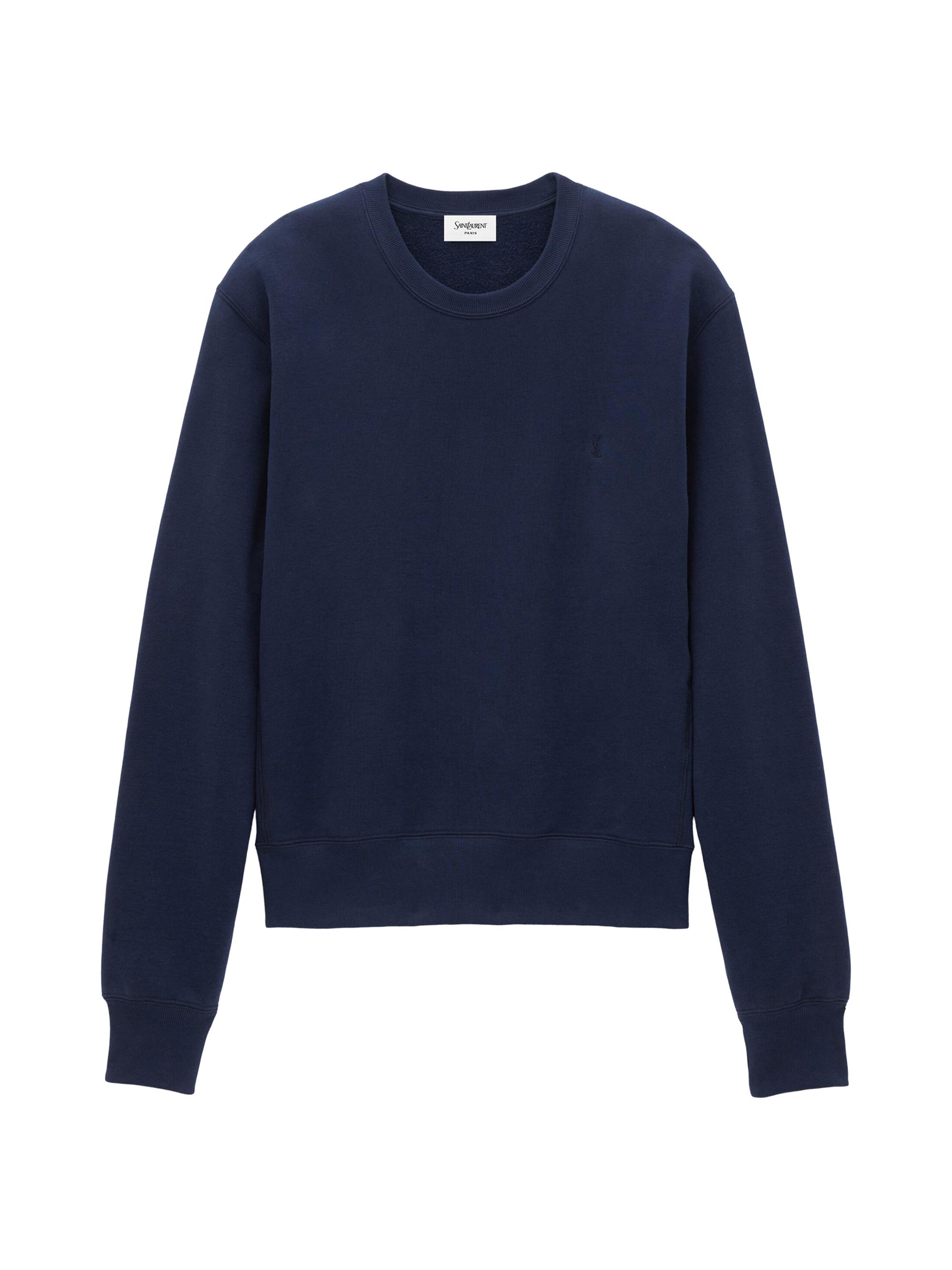 Saint Laurent Men's Cassandre Sweatshirt - Marine