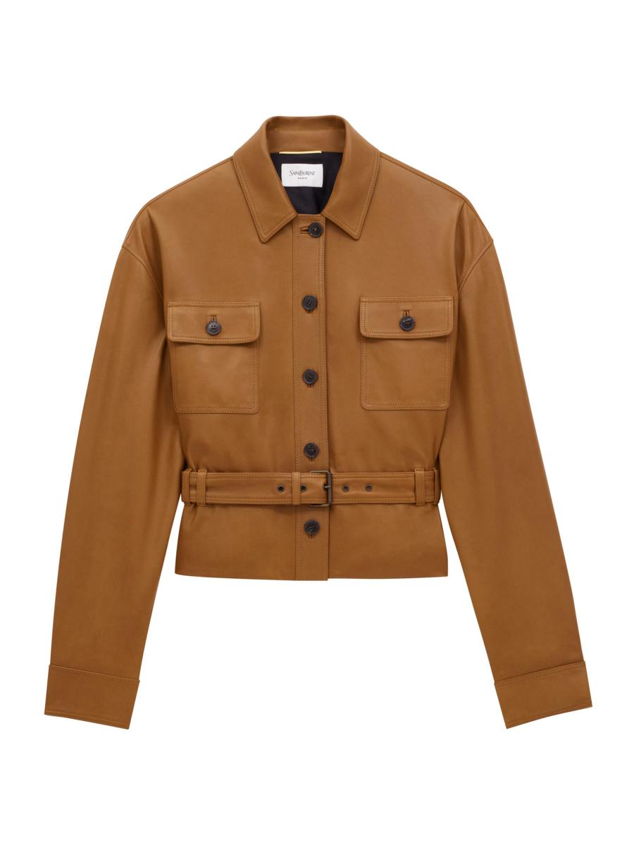 【関税込み】saint laurent 'Sahariana' jacket SAHARIENNE jacket in lambskin | Saint Laurent | YSL US