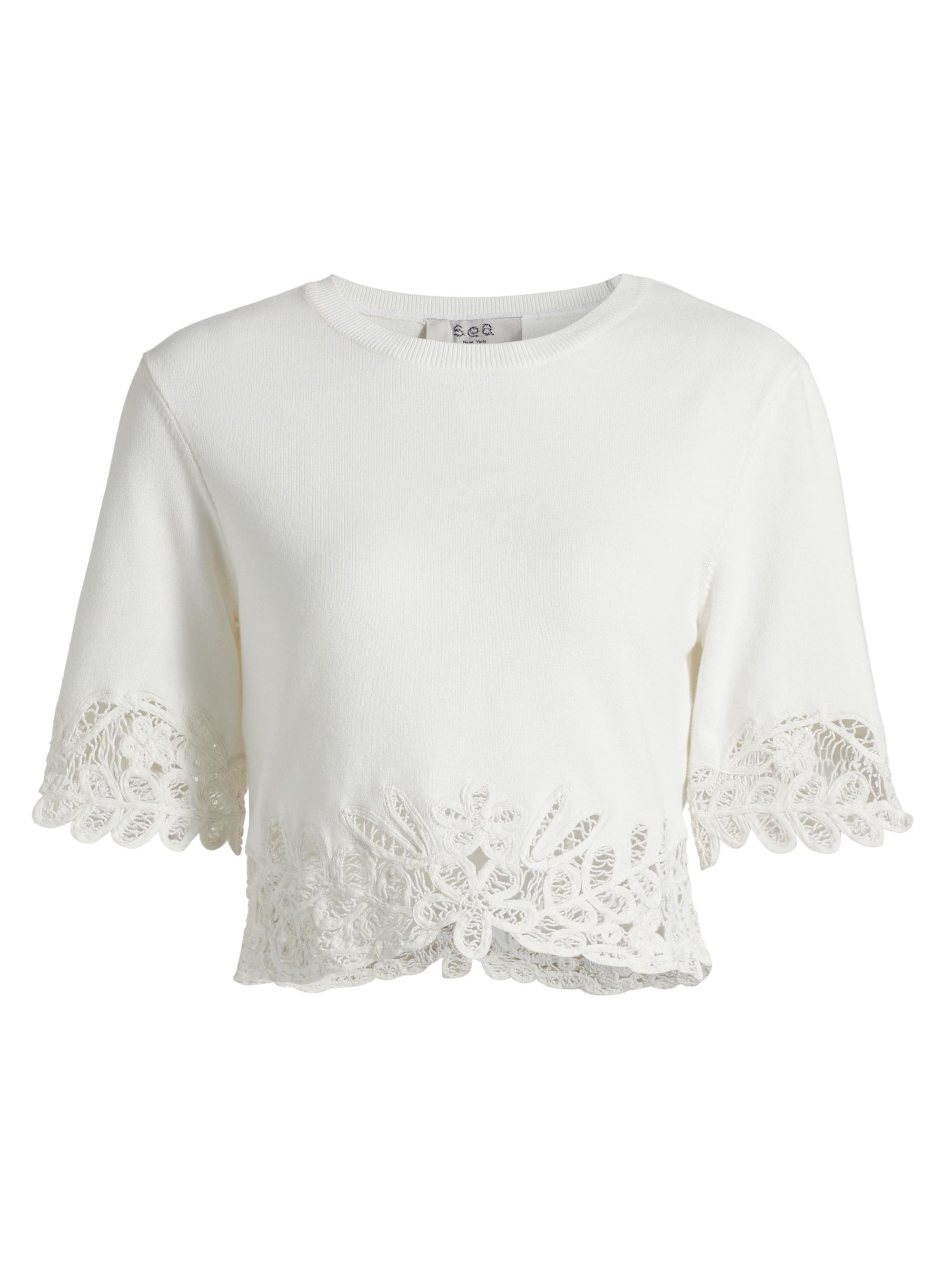 Sea Women's Elke Soutache Top - White