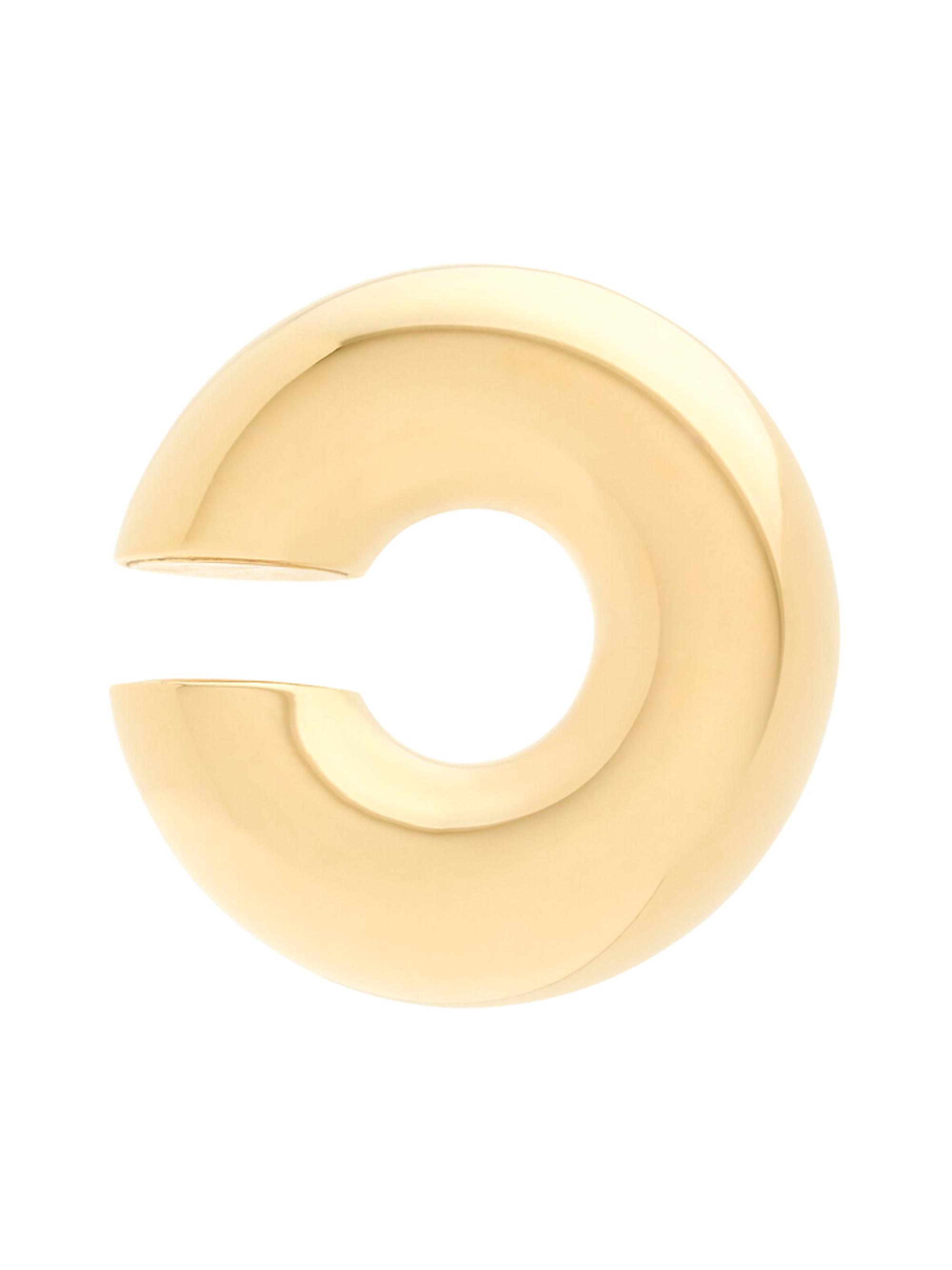 Saint Laurent Women's Tube Ear Cuff in Metal - Gold