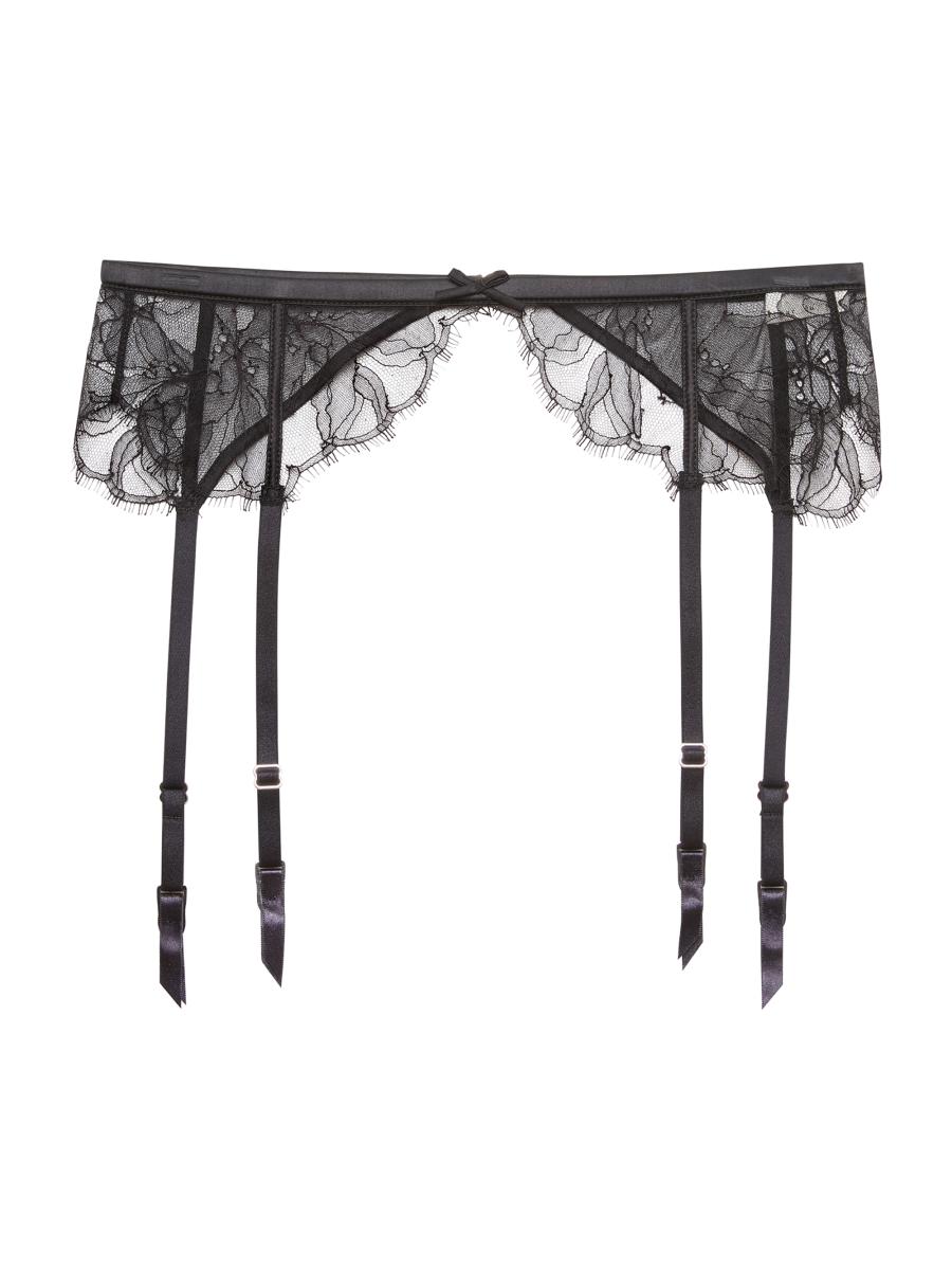 Fleur du Mal Sophie Lace-Silk Garter | Saks Fifth Avenue