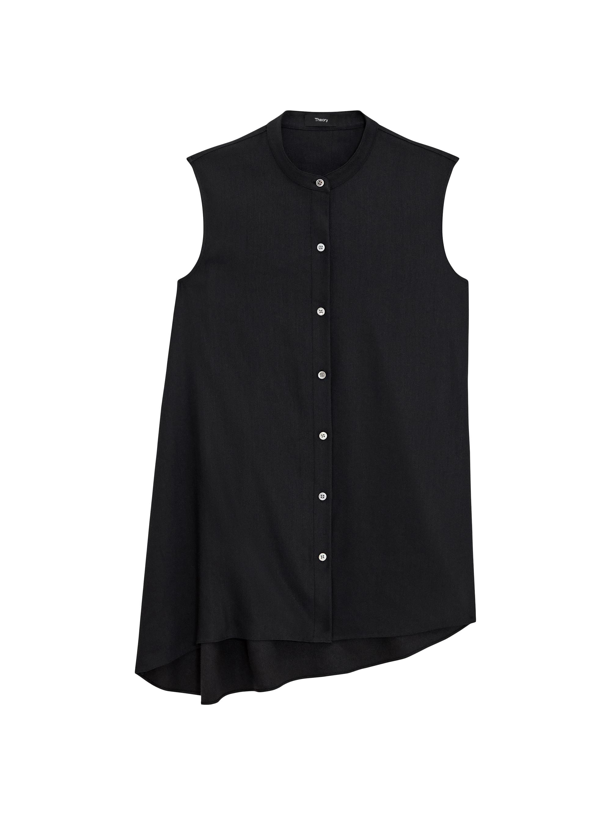 Theory Sleeveless Asymetrical Drape Top | Saks Fifth Avenue