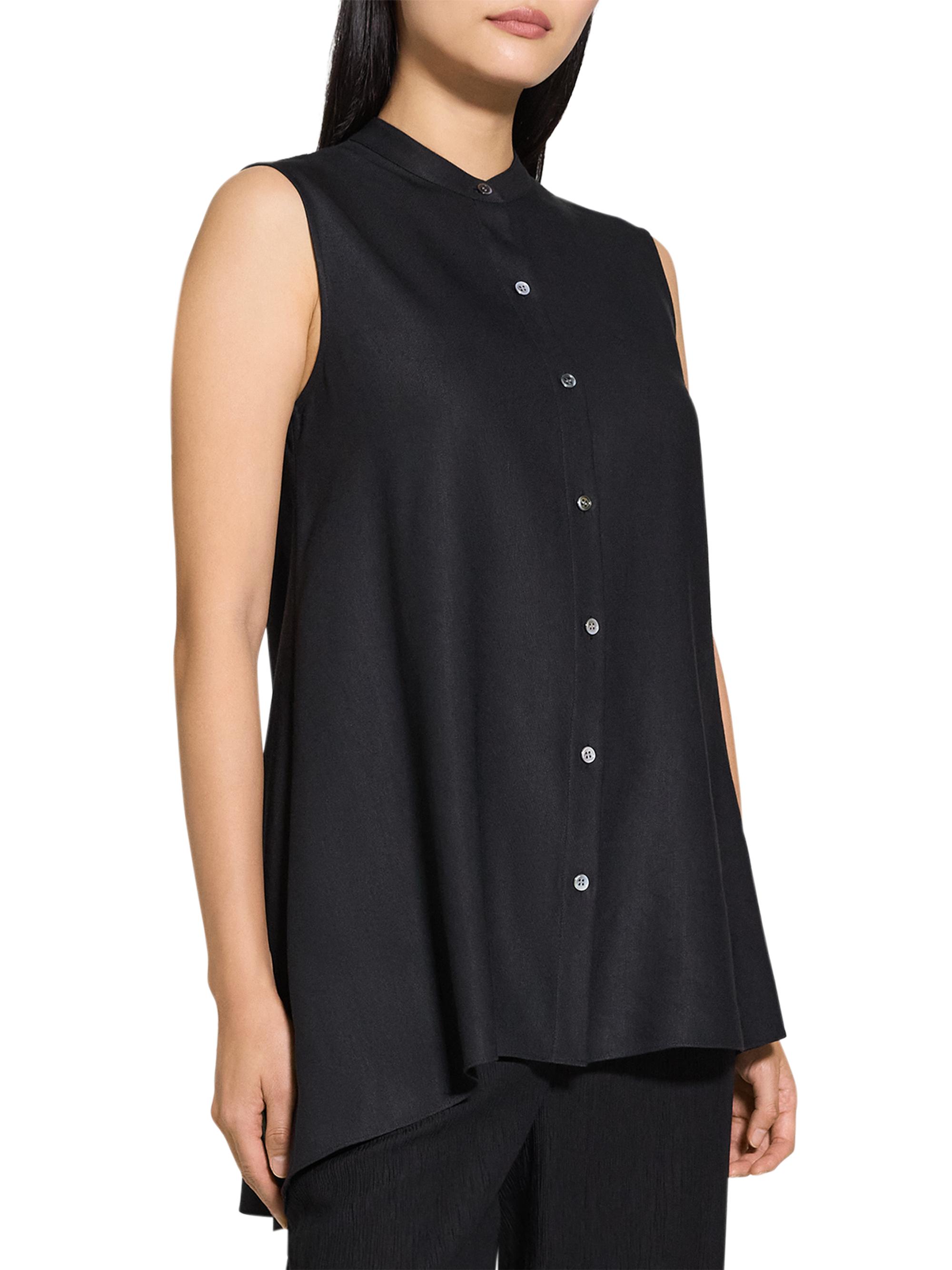 Theory Sleeveless Asymetrical Drape Top | Saks Fifth Avenue