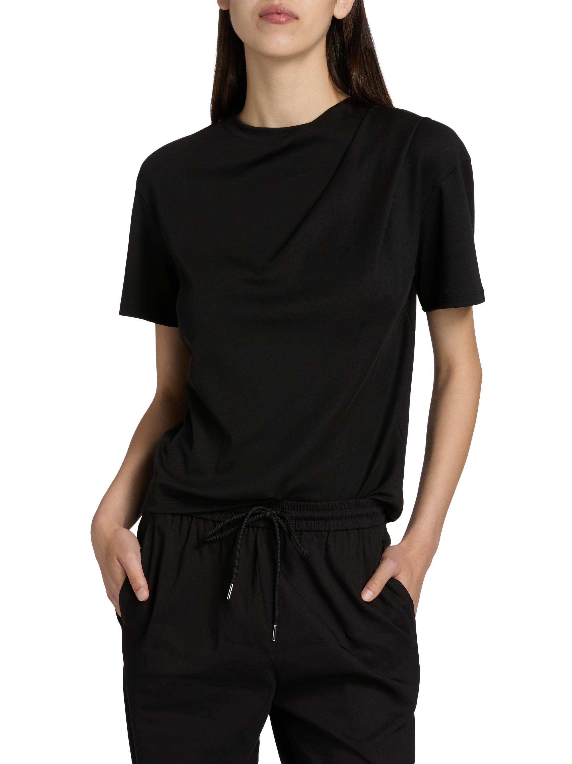 theory 今期　22AW Traceable Wool ミドル丈ベスト　黒 Theory Twist Scarf Silk Top | Nordstromrack