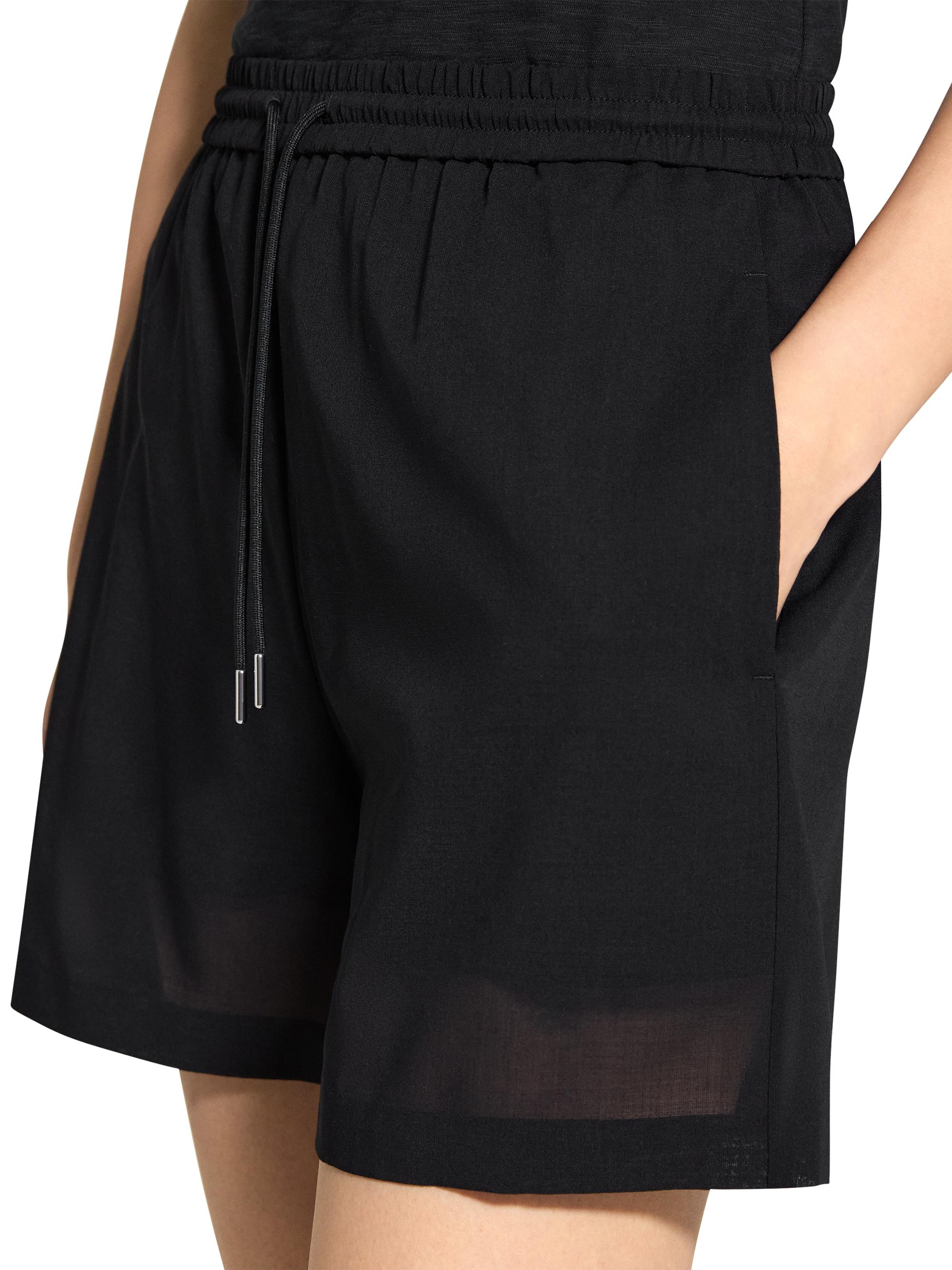 Theory Wool-Blend Drawstring Shorts | Saks Fifth Avenue