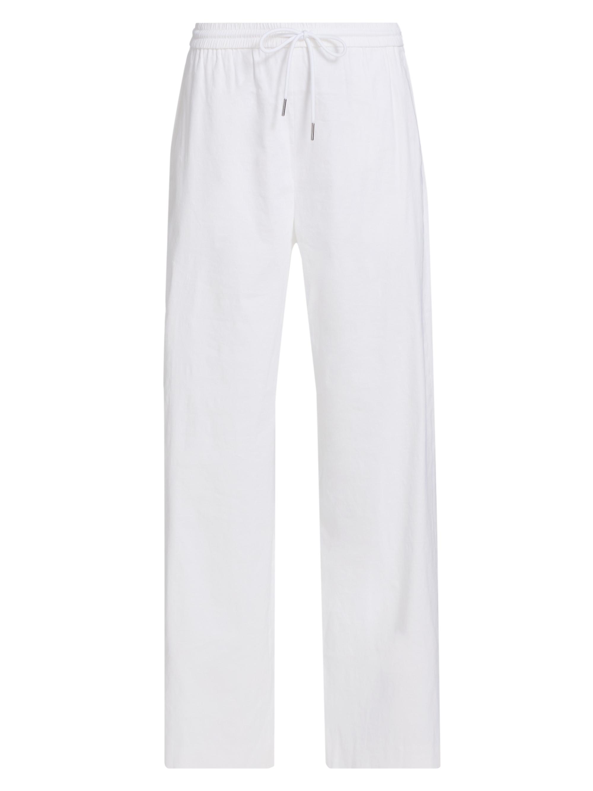 Theory Women's Drawstring Pull-On Pants - White