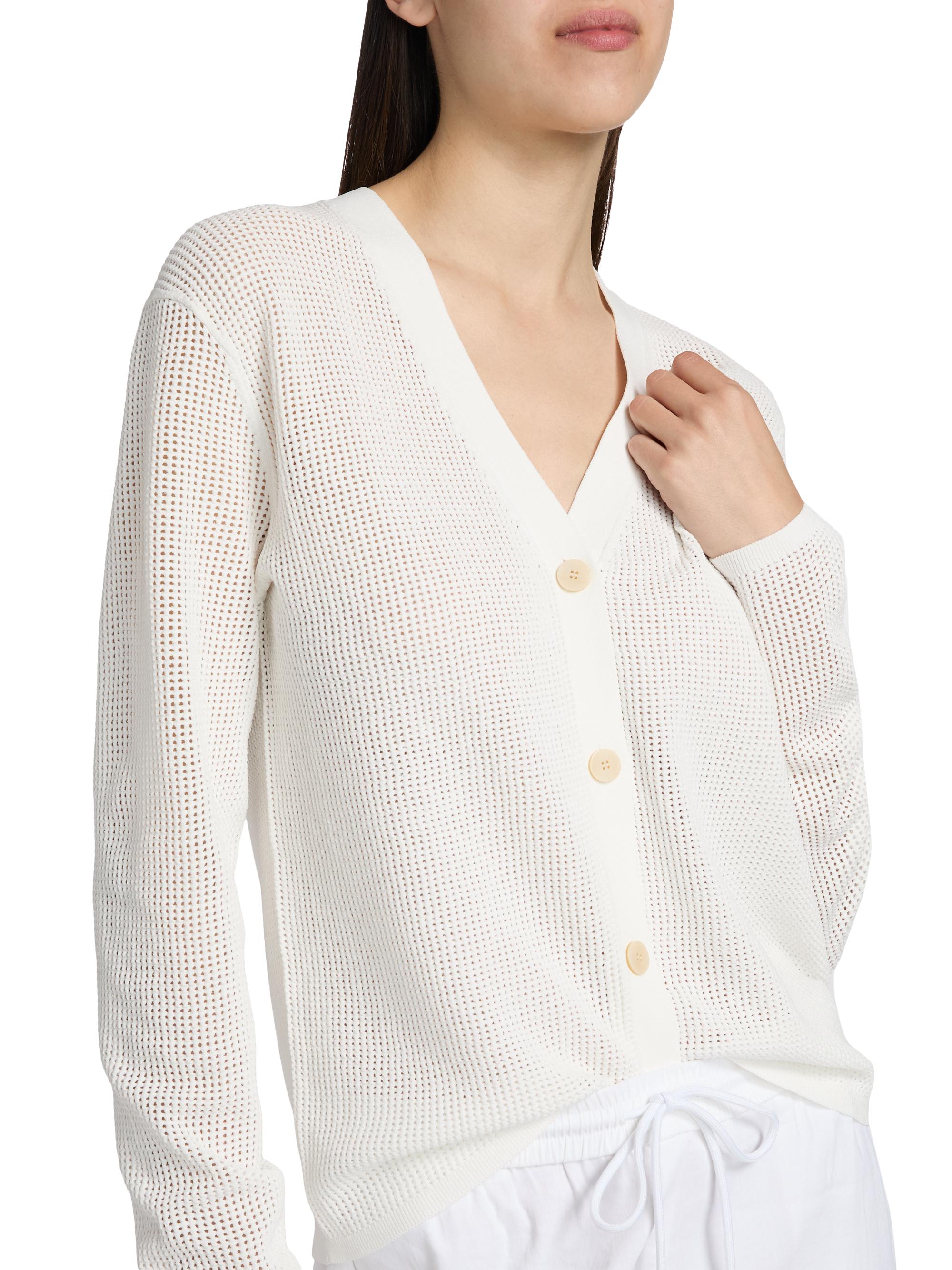 Theory Pointelle-Knit Oversized Cardigan | Saks Fifth Avenue