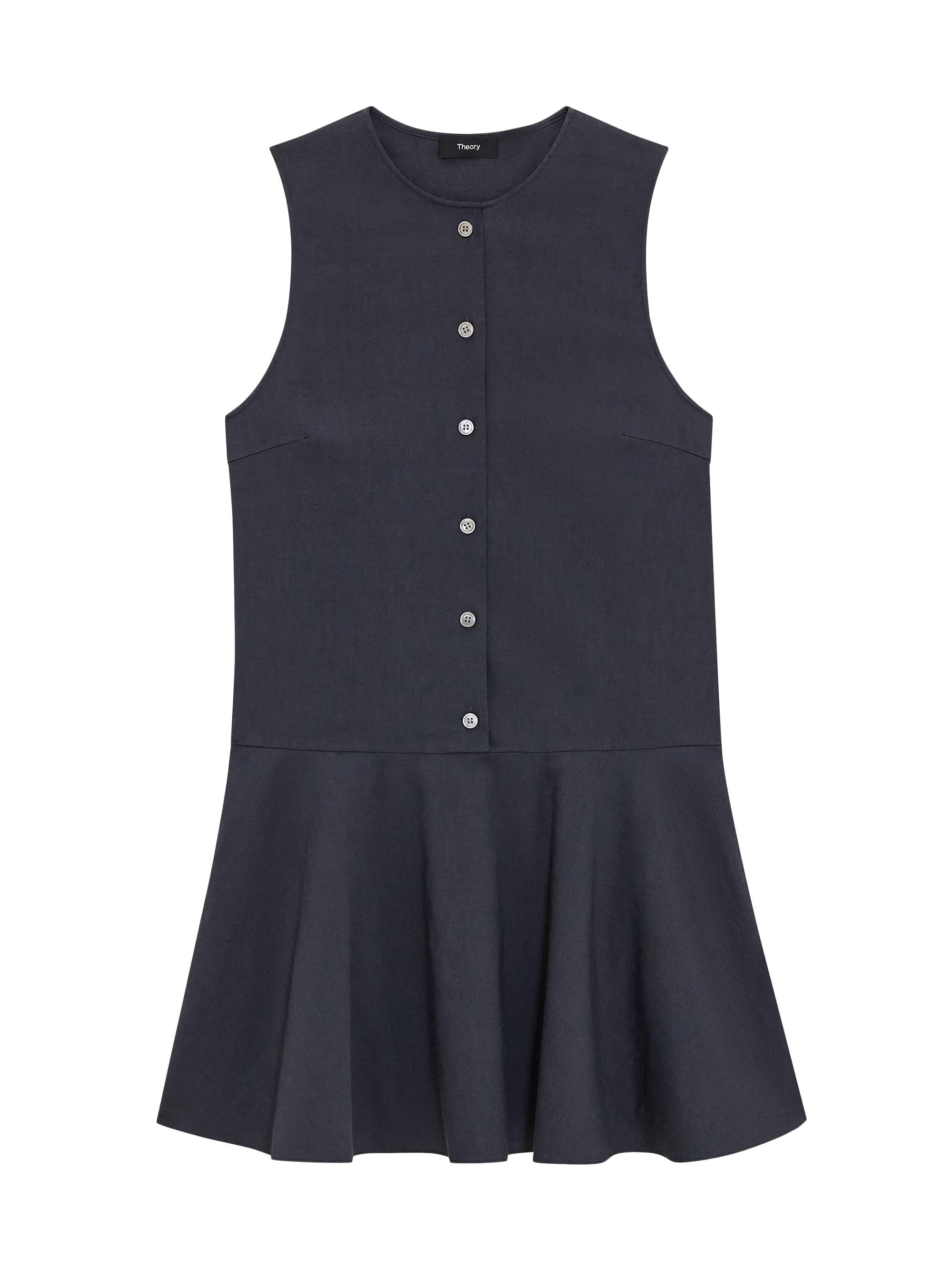 Theory Women's Sleeveless A-Line Mini Dress - Concord