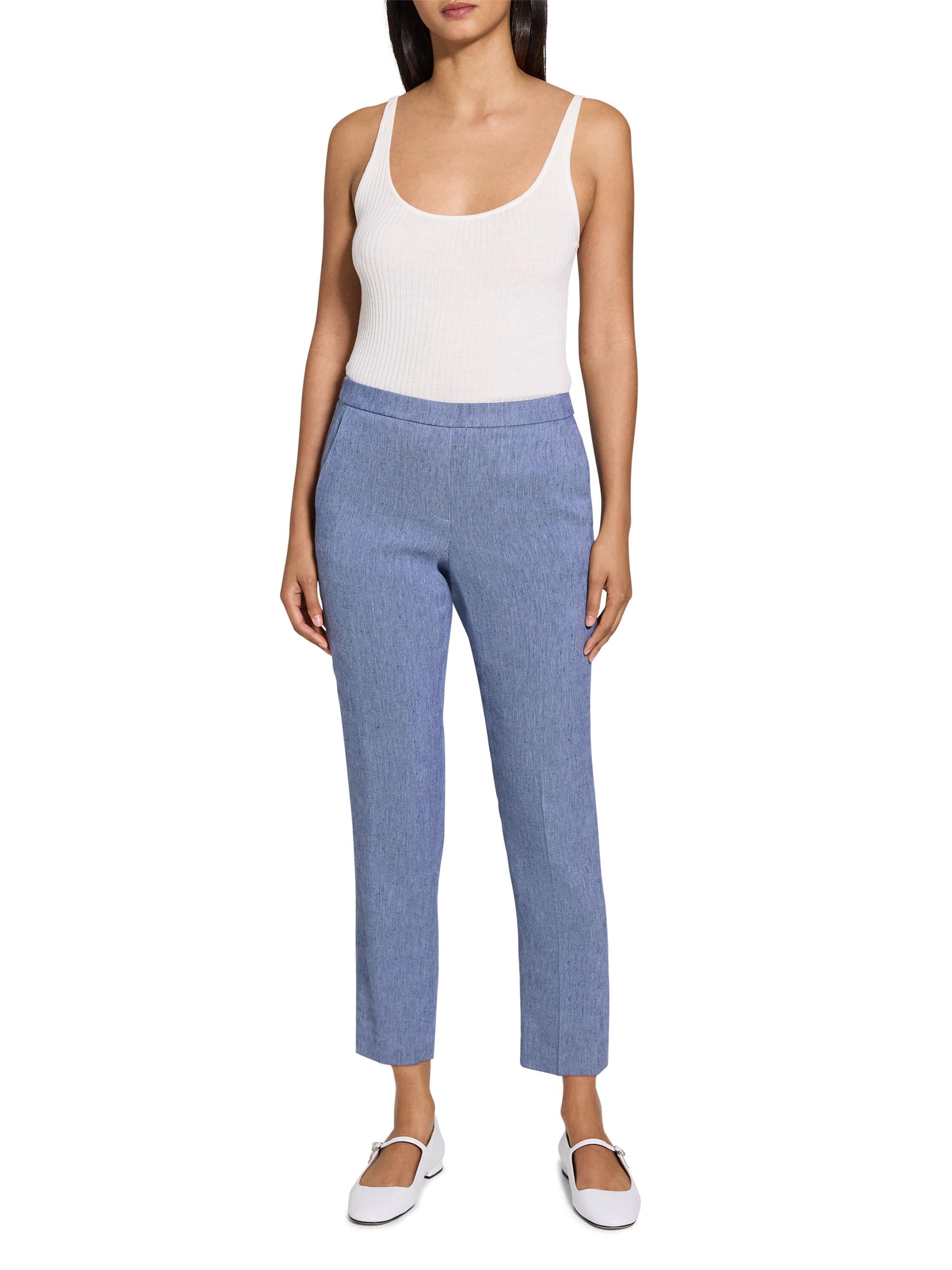 Theory Treeca Slim-Fit Pants | Saks Fifth Avenue