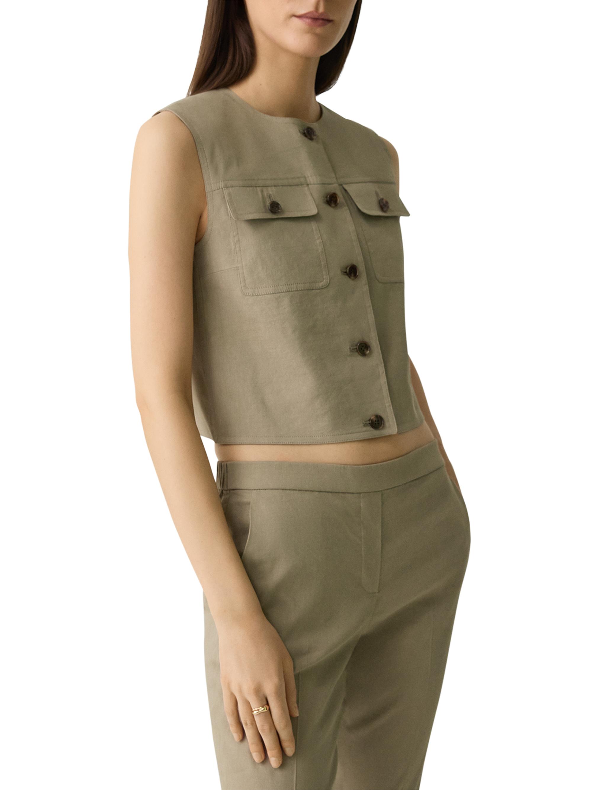 Theory Crunch Trucker Vest | Saks Fifth Avenue