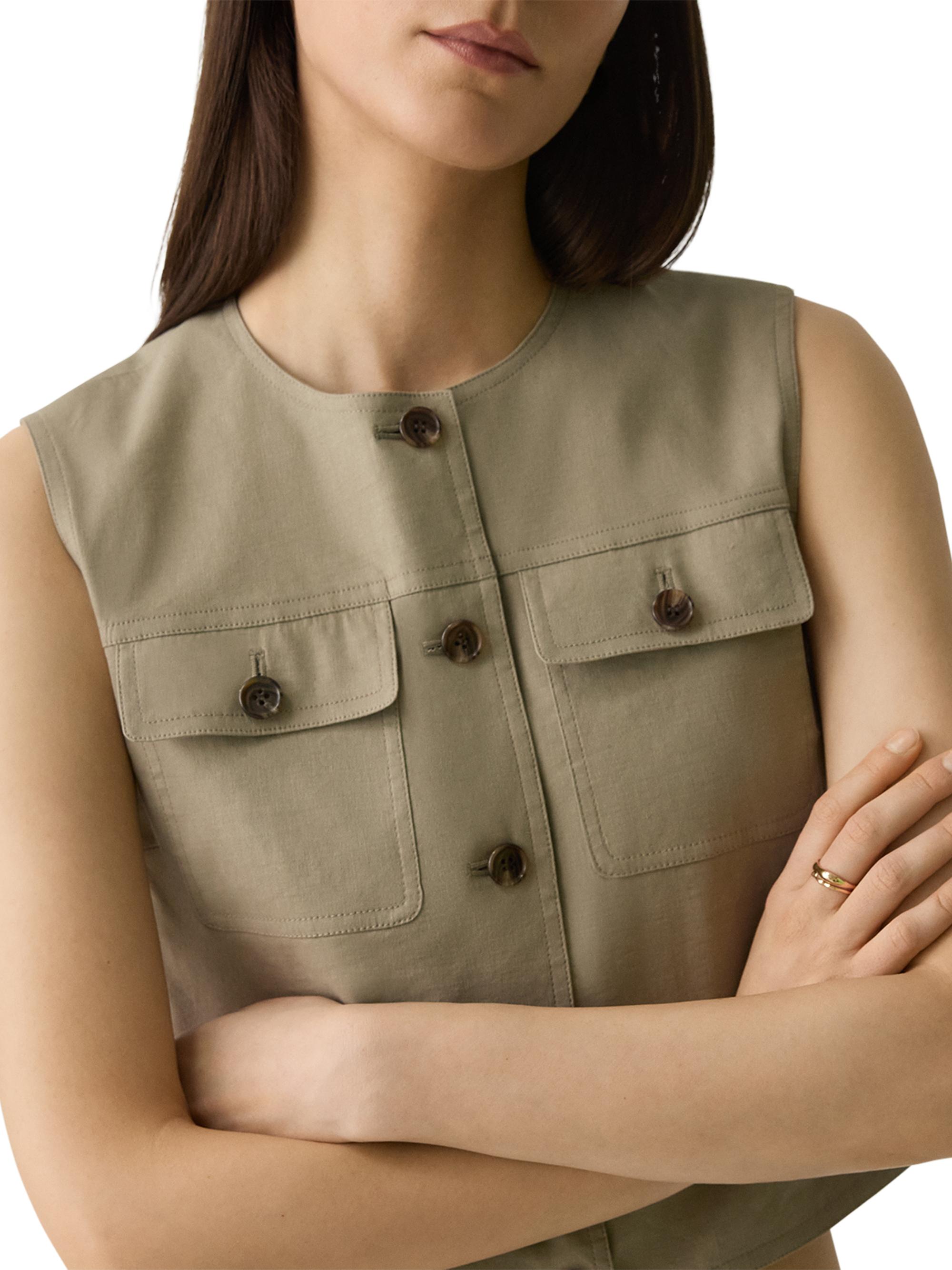 Theory Crunch Trucker Vest | Saks Fifth Avenue