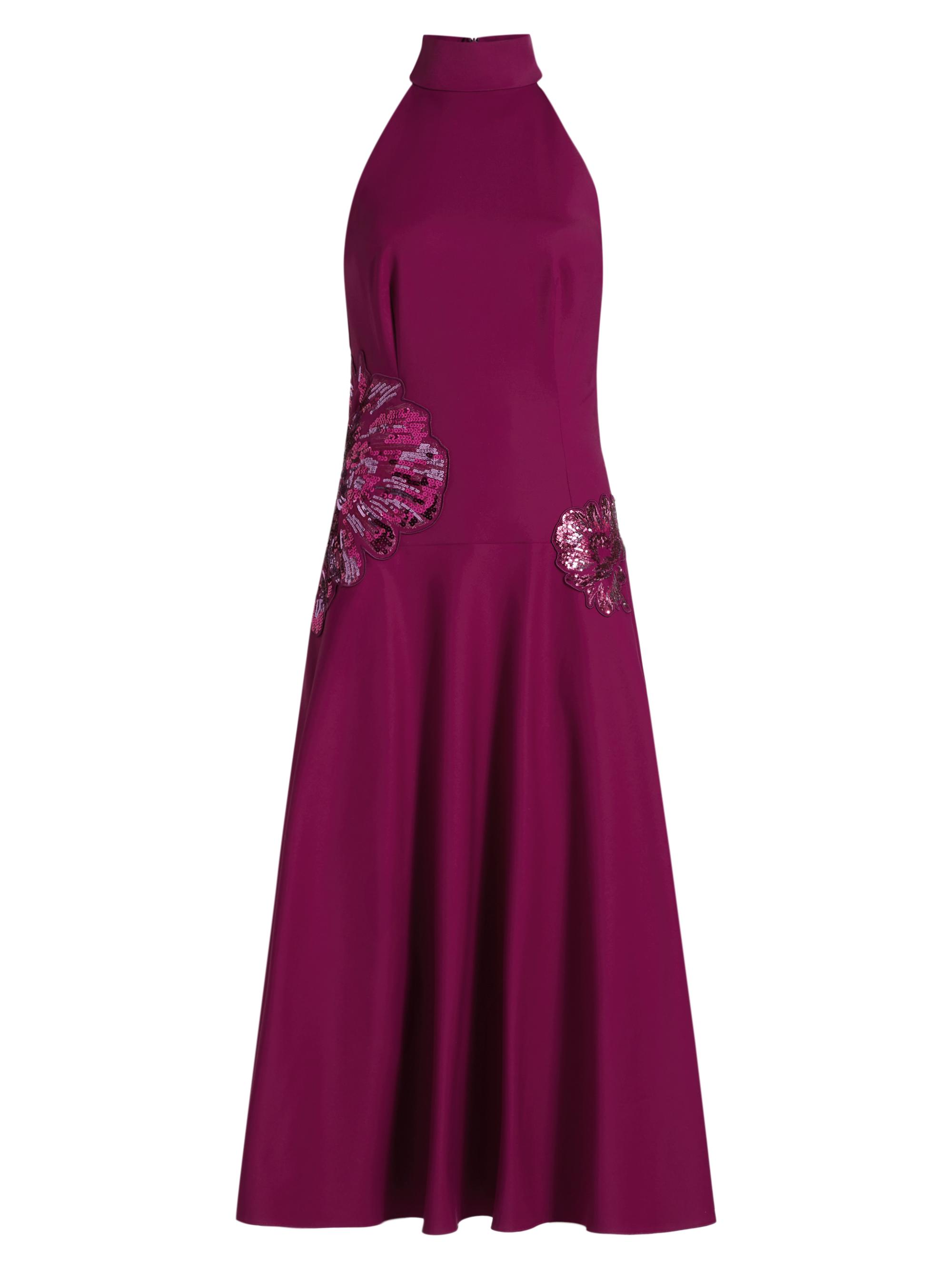 Marchesa Notte Flower Appliqué Cocktail Dress | Saks Fifth Avenue