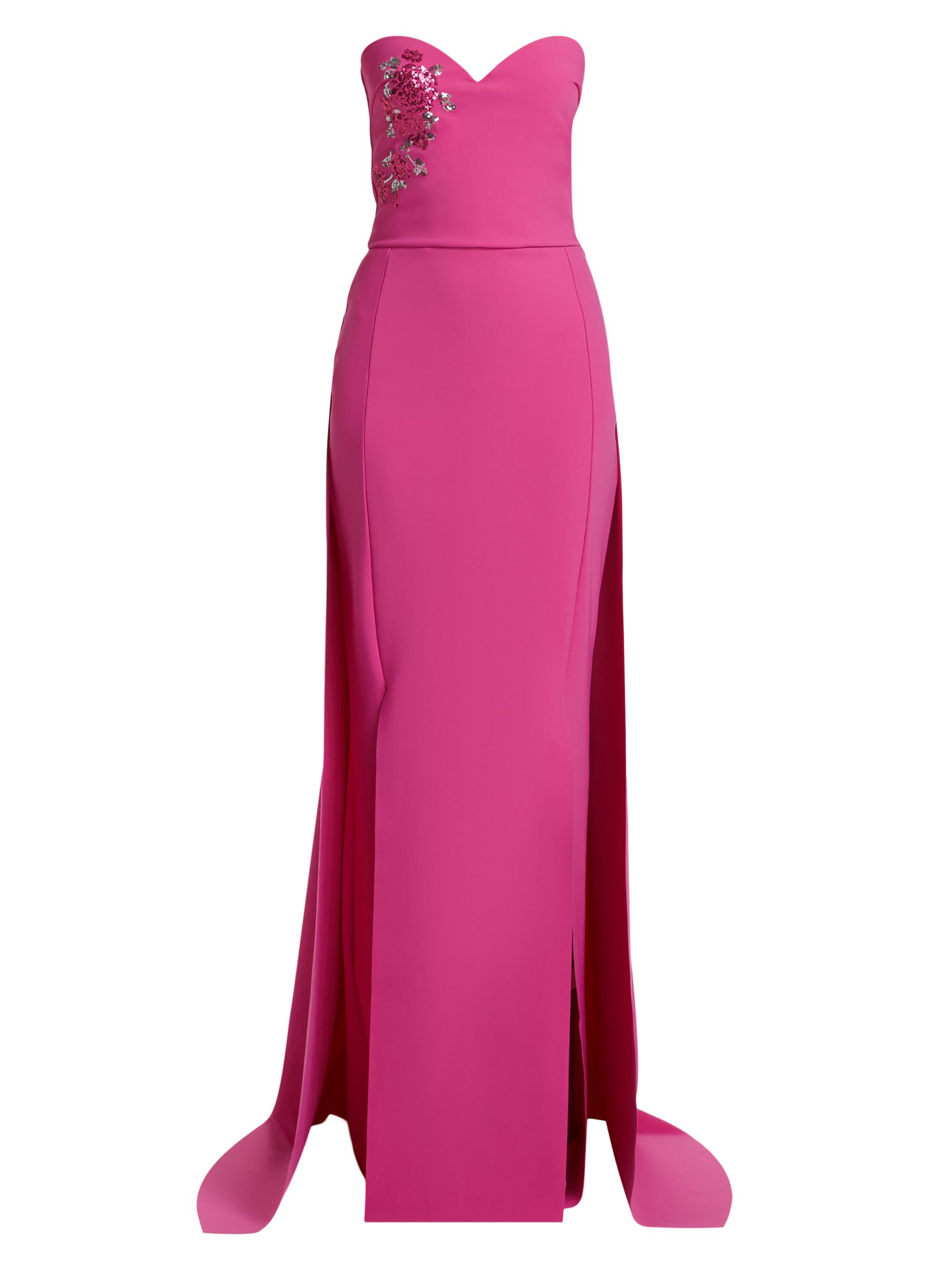 Chiara Boni La Petite Robe Women's Kenzan Strapless Embellished Gown - Party Pink
