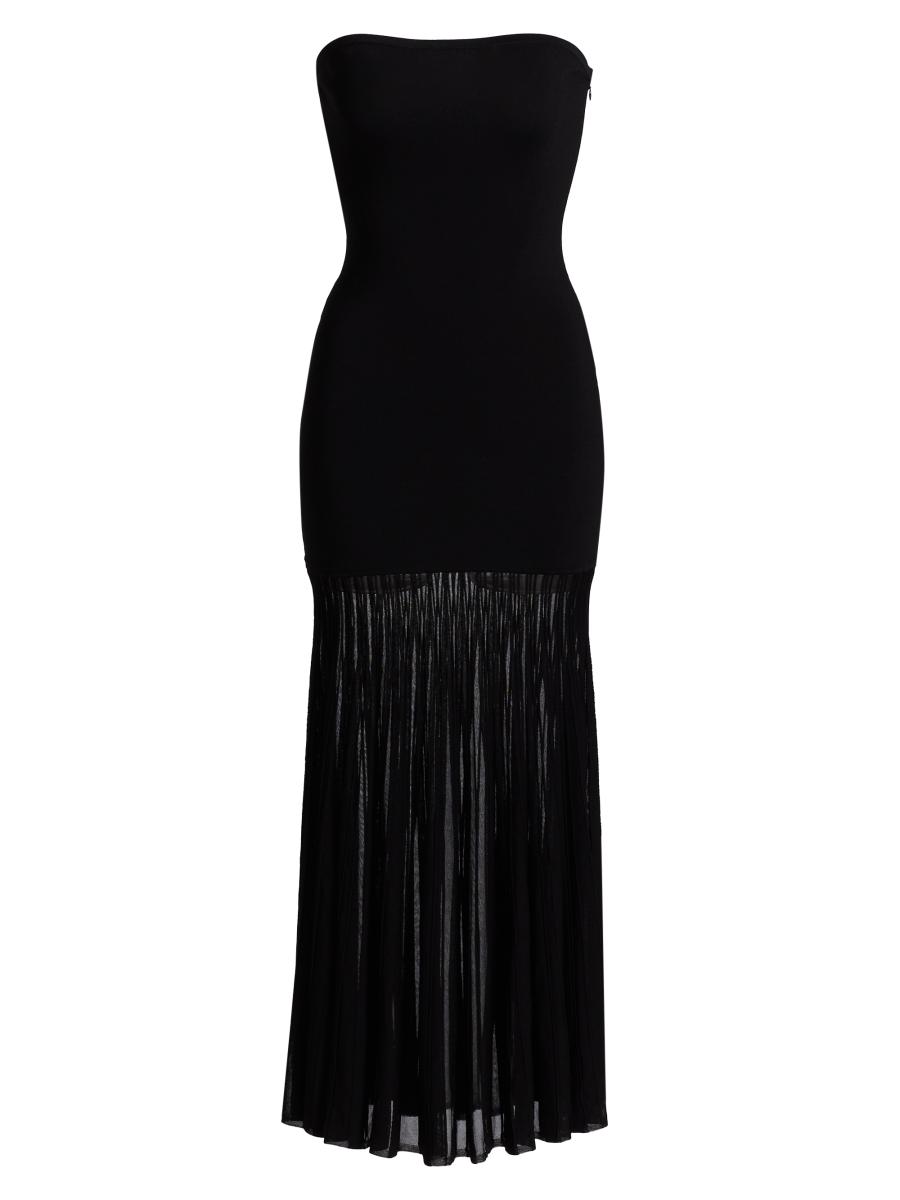 MICHAEL Michael Kors Semi-Sheer Strapless Maxi Dress | Saks