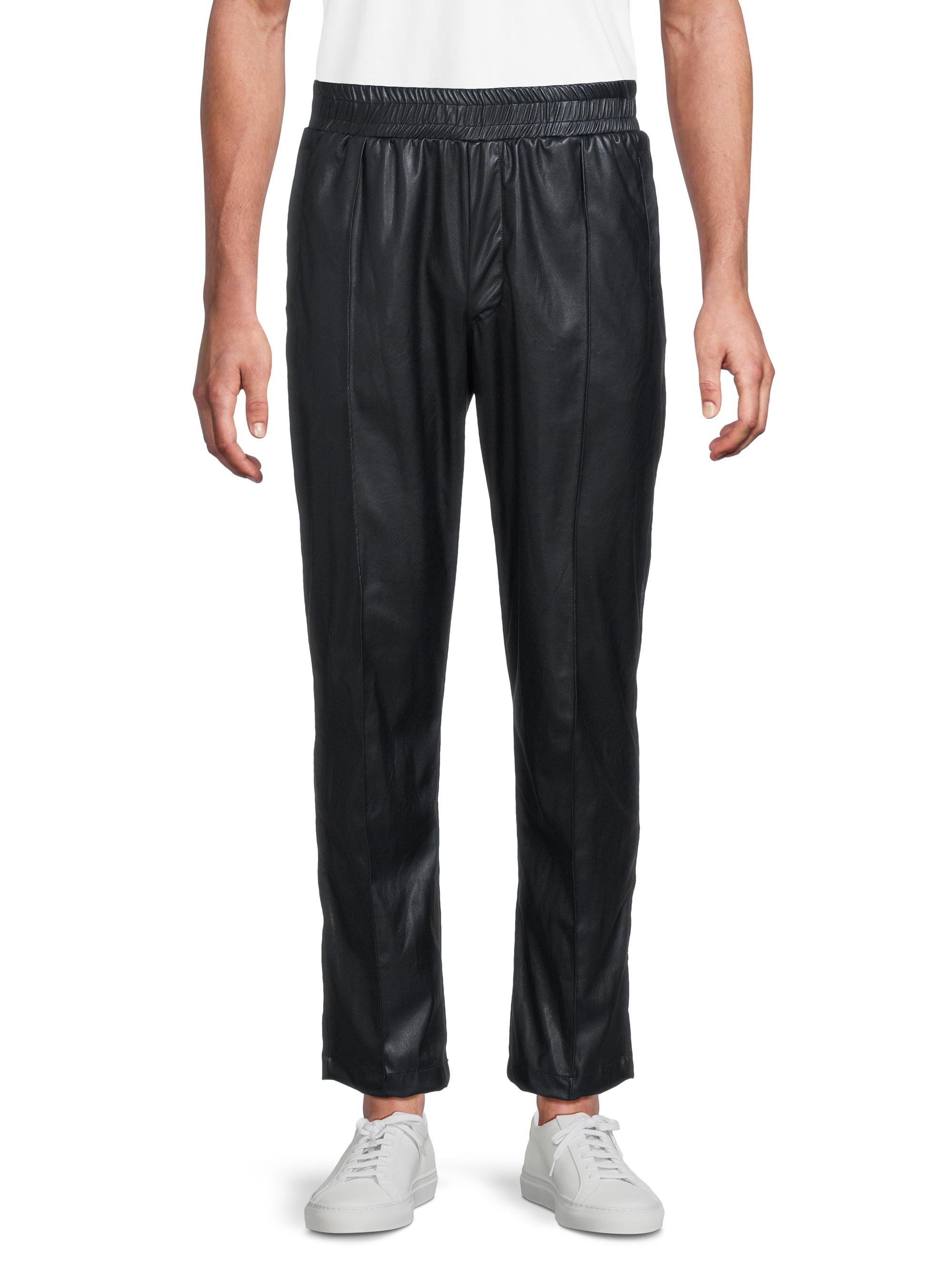 Monfrère Owen Faux Leather Drawstring Track Pants | Saks Fifth Avenue