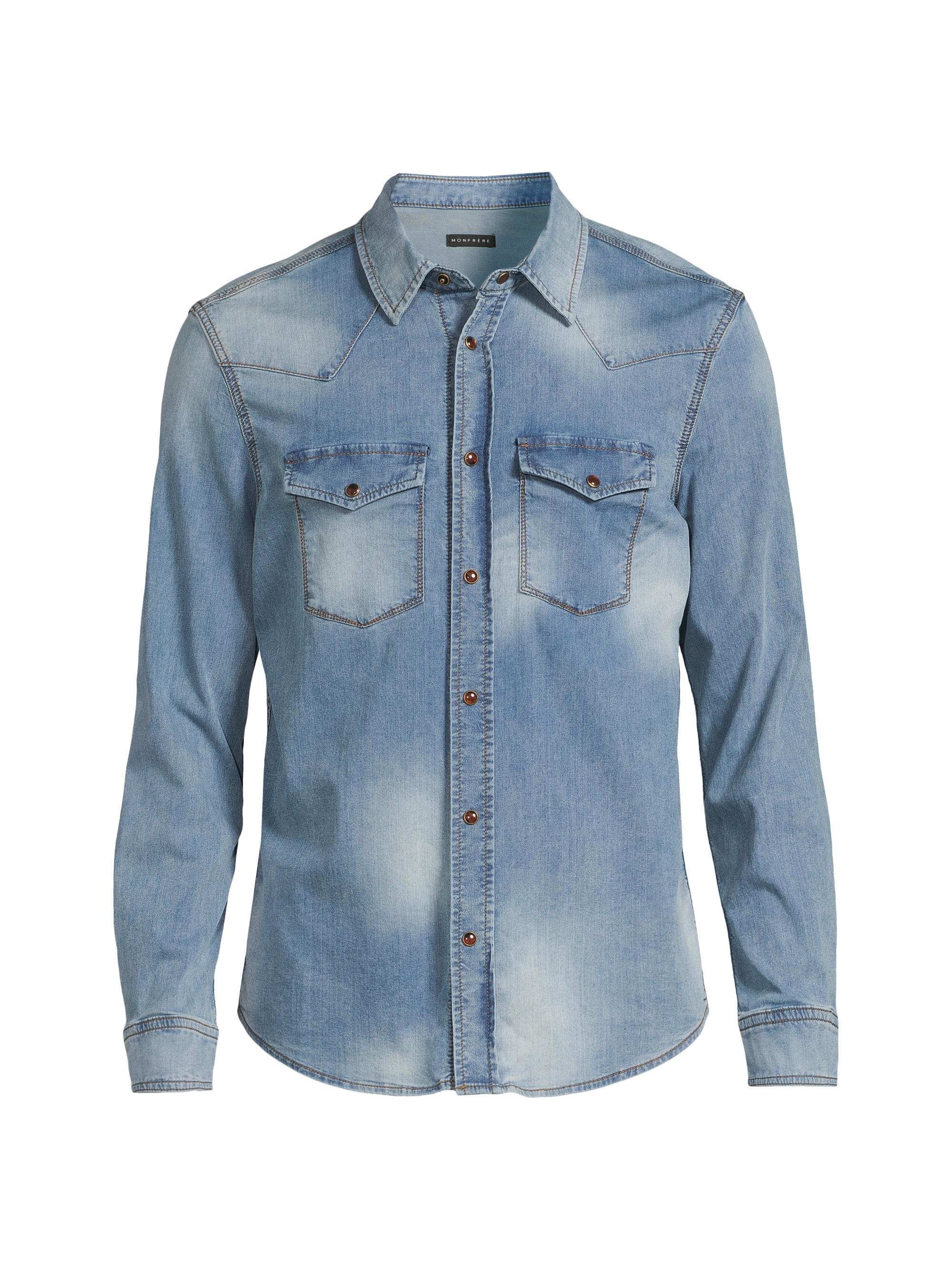 Monfrère Men's Eastwood Cotton Denim Shirt - Agoura