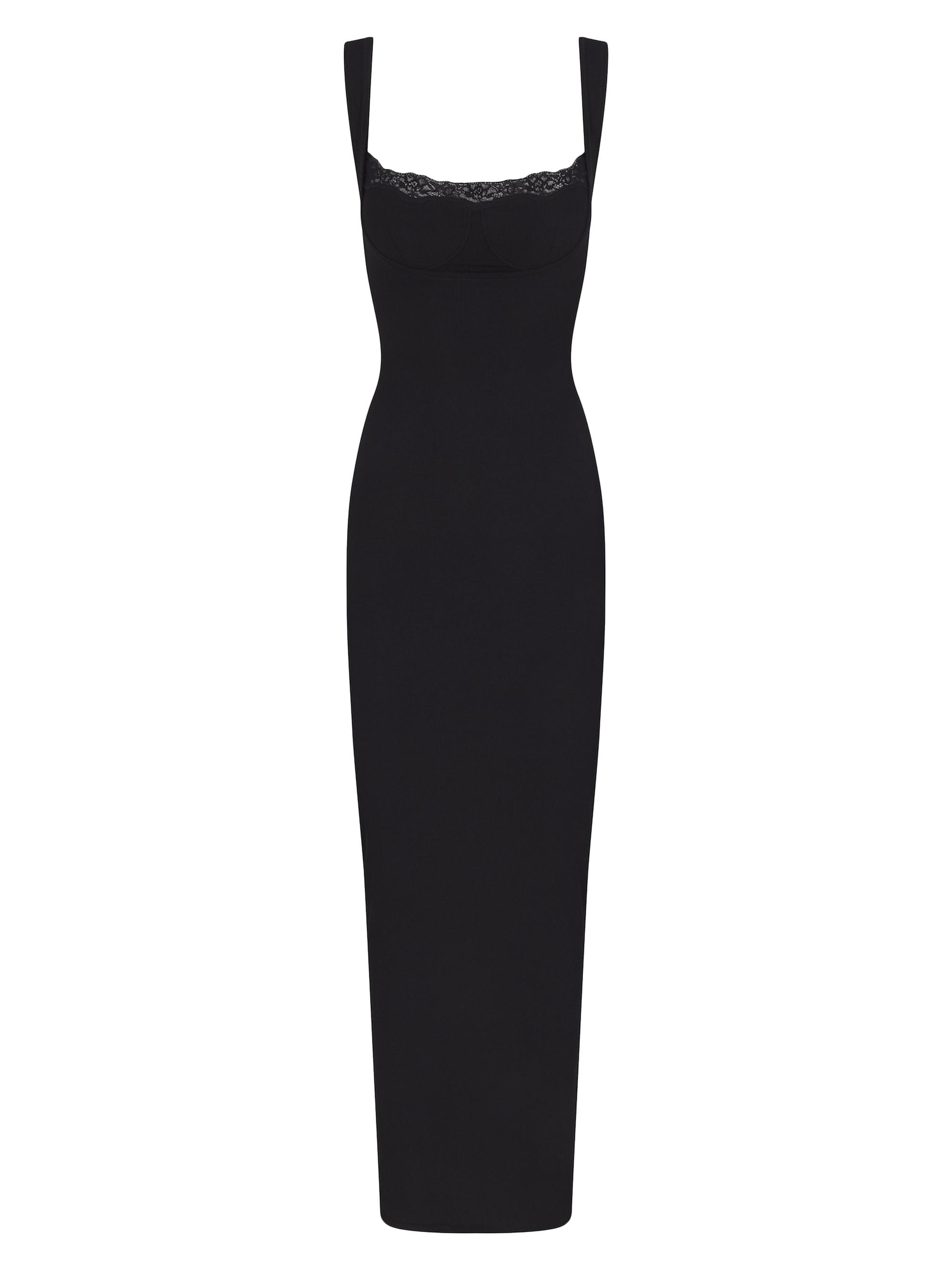 SKIMS Soft Lounge Lace Scoop Neck Dress | Saks Fifth Avenue