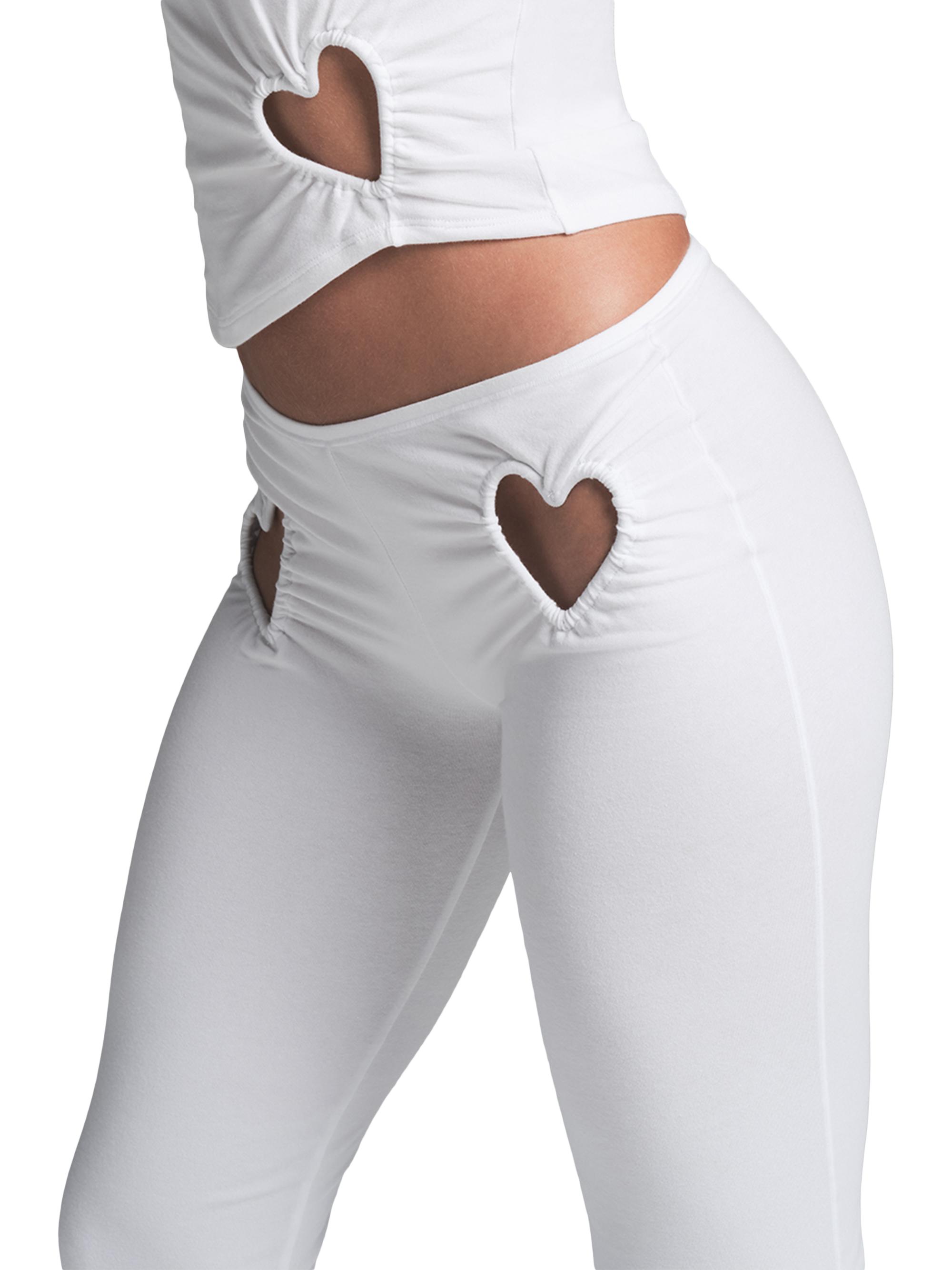 Cotton Jersey Heart Leggings