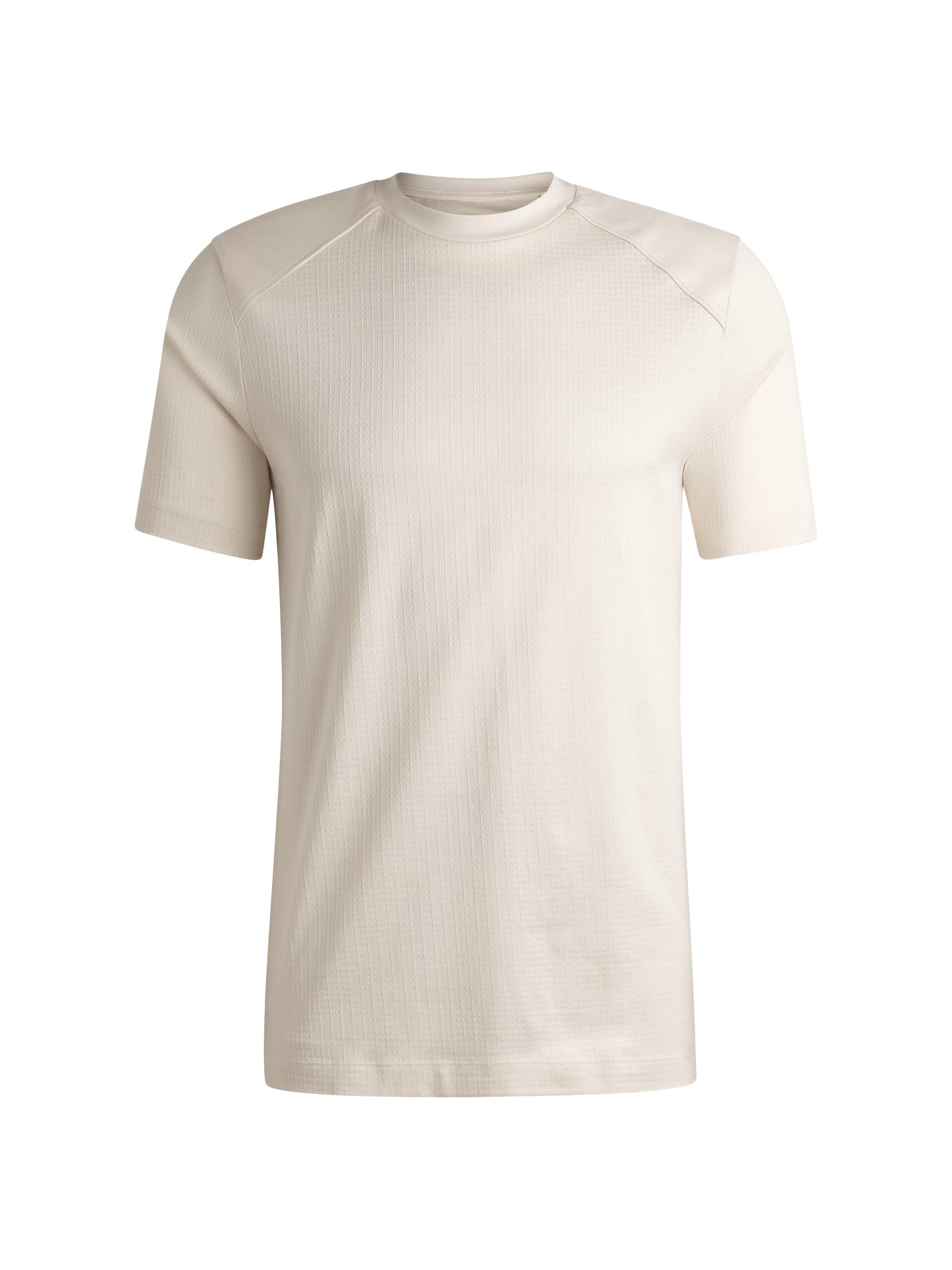 BOSS Men's Cotton-Ripstop Regular-Fit T-Shirt with Plain Trims - Open White
