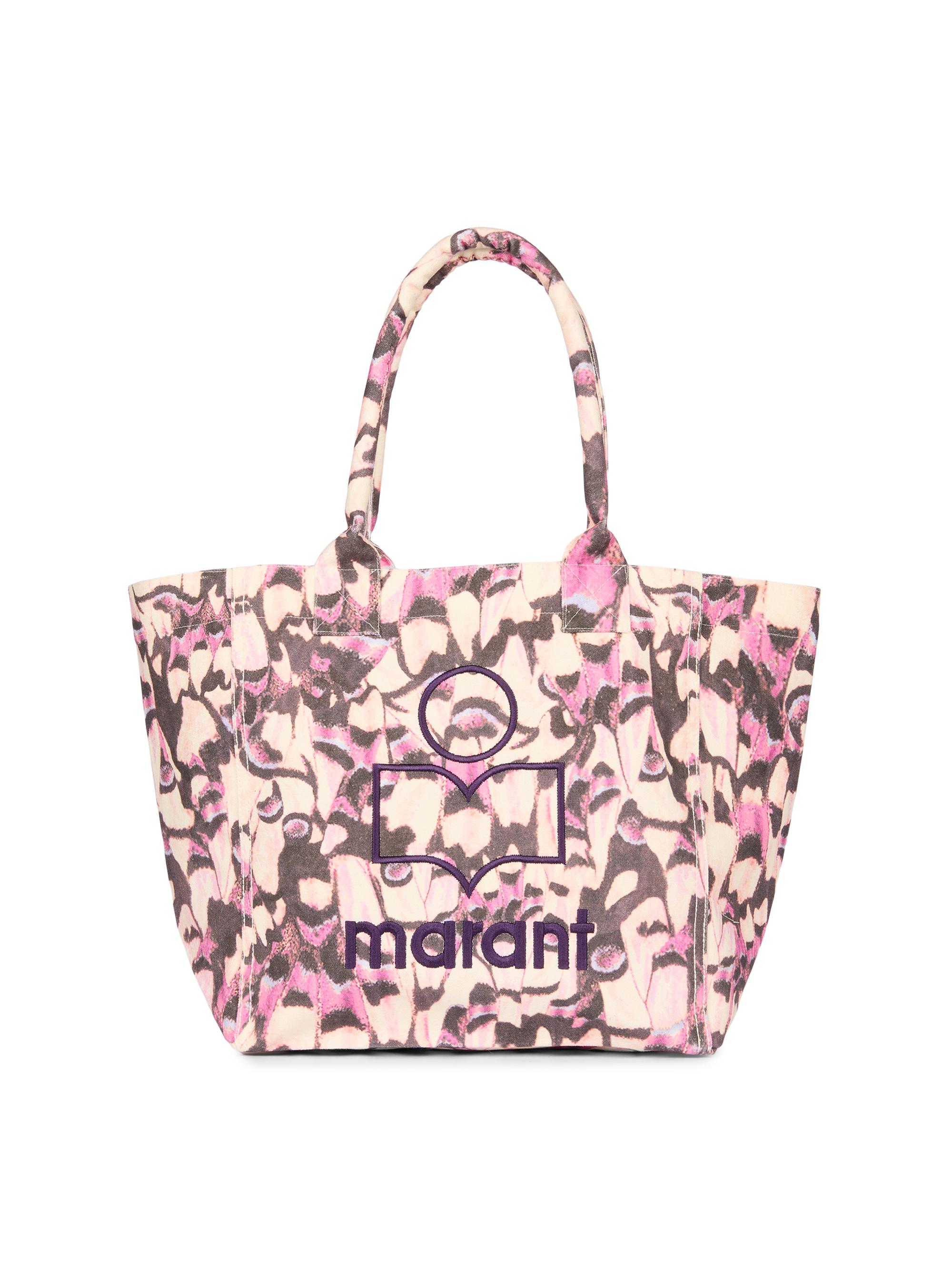 Isabel Marant Women's  Yenky Logo-Embroidered Floral Cotton Tote Bag - Pink