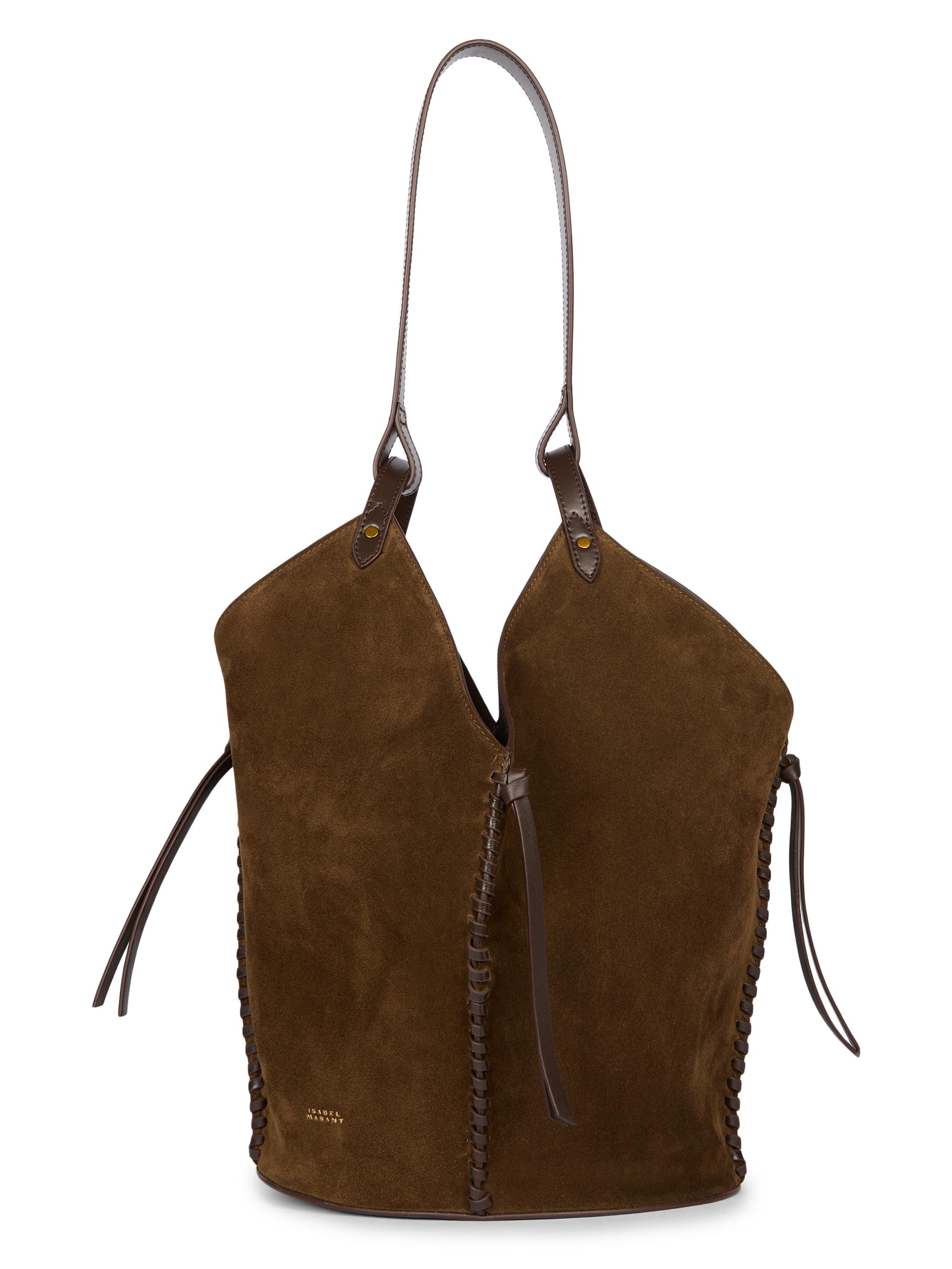Isabel Marant Women's Tampa Suede Shoulder Bag - Bronze