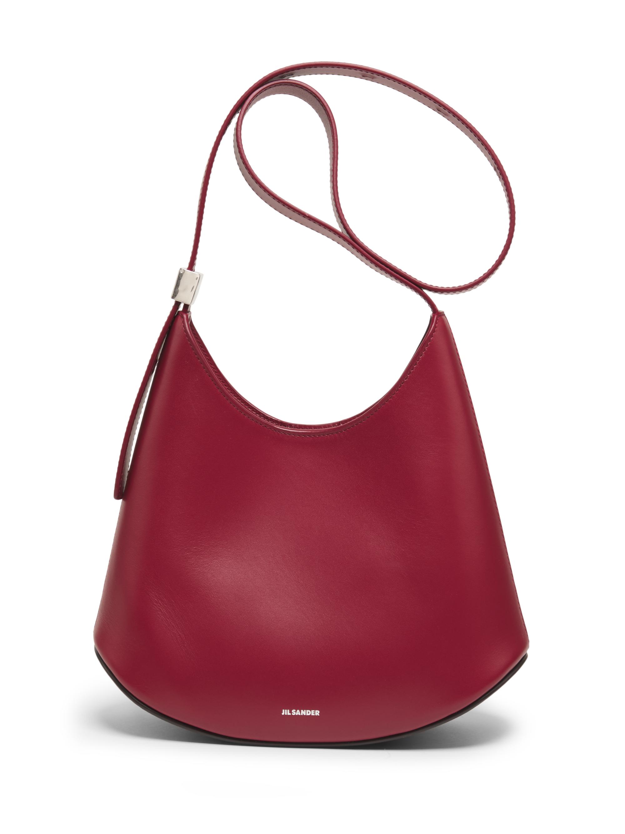 Jil Sander Women's Eldorado Leather Hobo Bag - Cherry