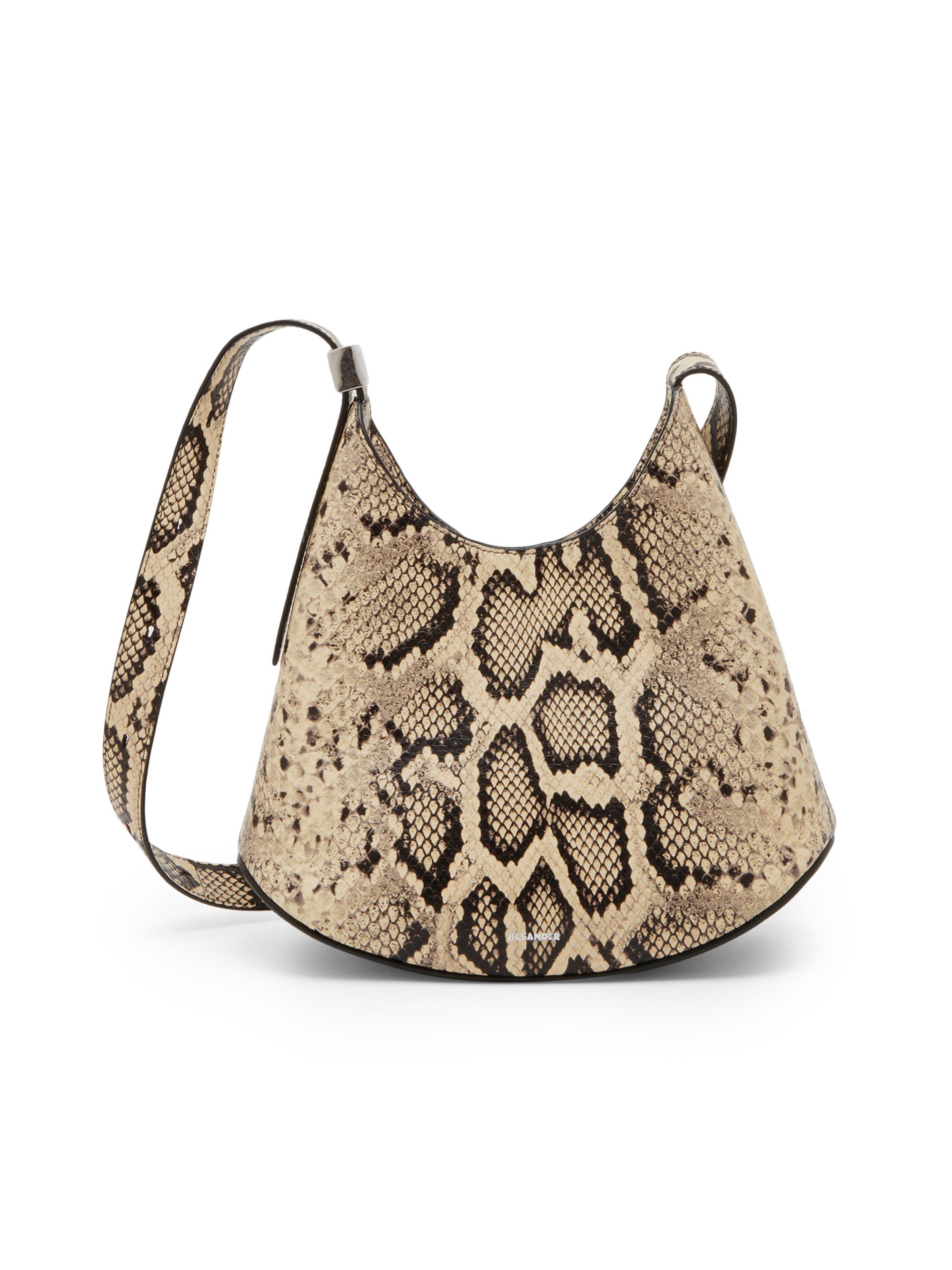 Jil Sander Women's  Eldorado Snake-Embossed Leather Shoulder Bag - Jay