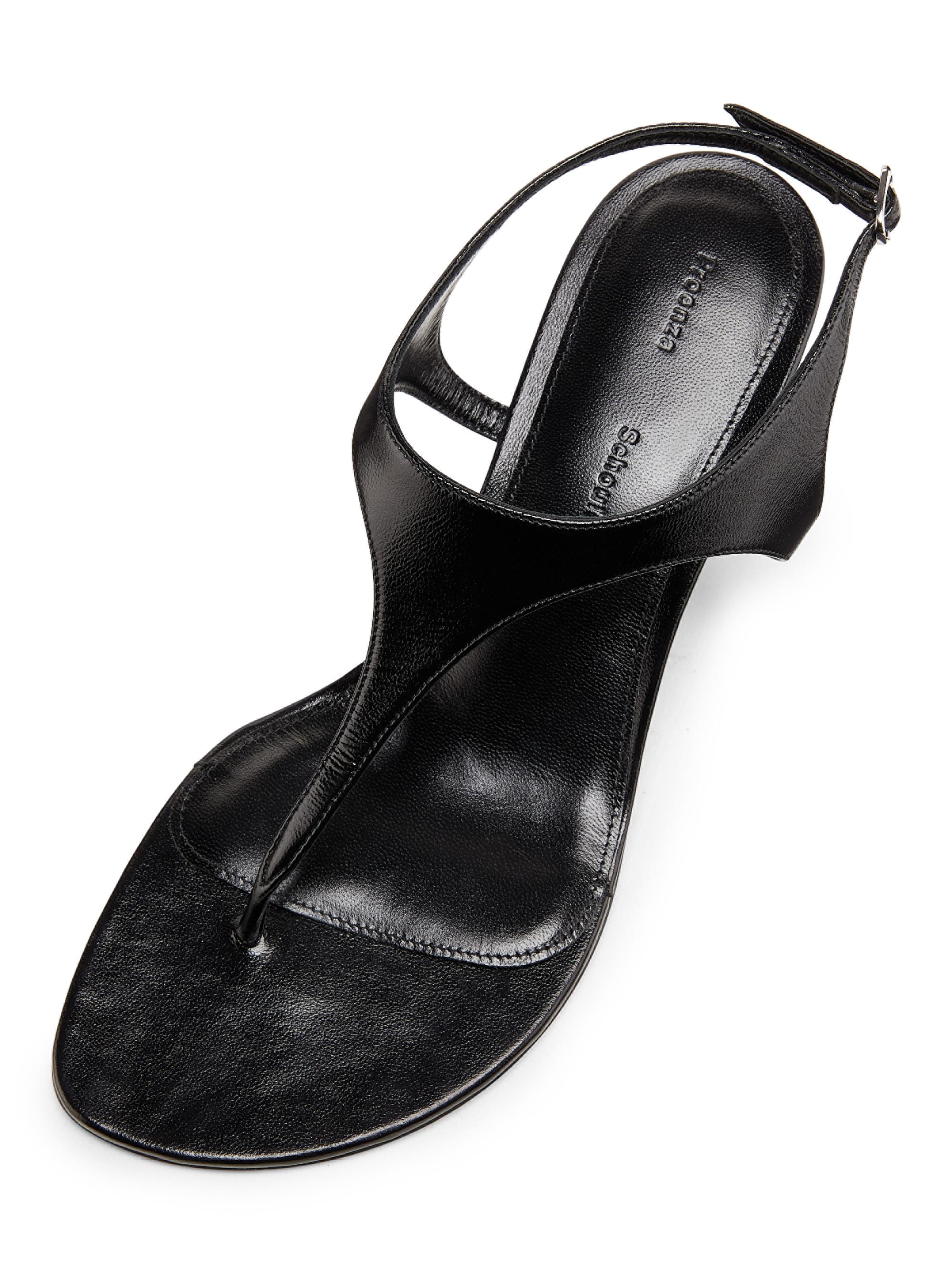 Proenza Schouler Tee 60MM Leather T-Strap Sandals | Saks Fifth Avenue