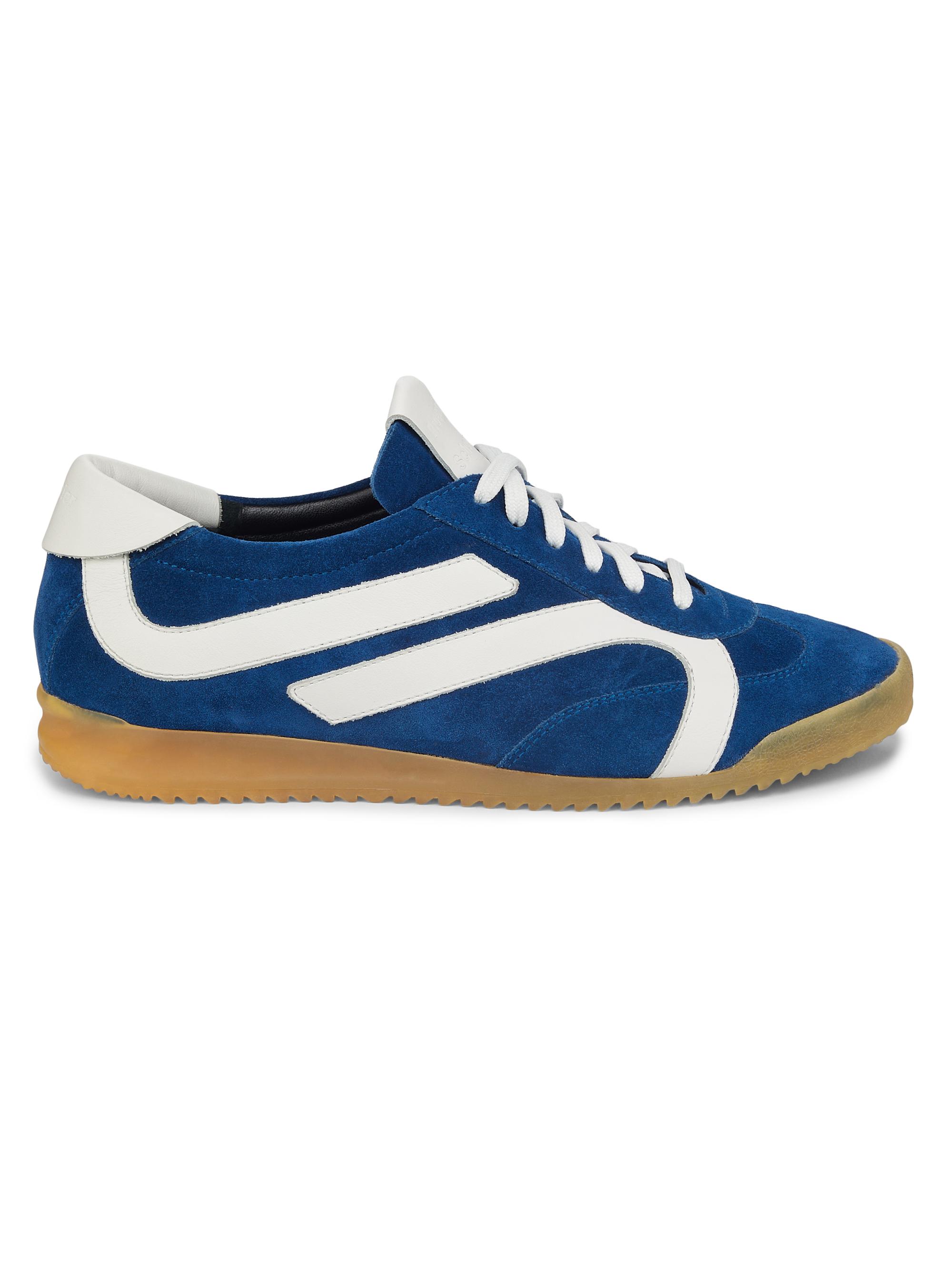 Proenza Schouler Women's Track Leather & Suede Sneakers - Cobalt White