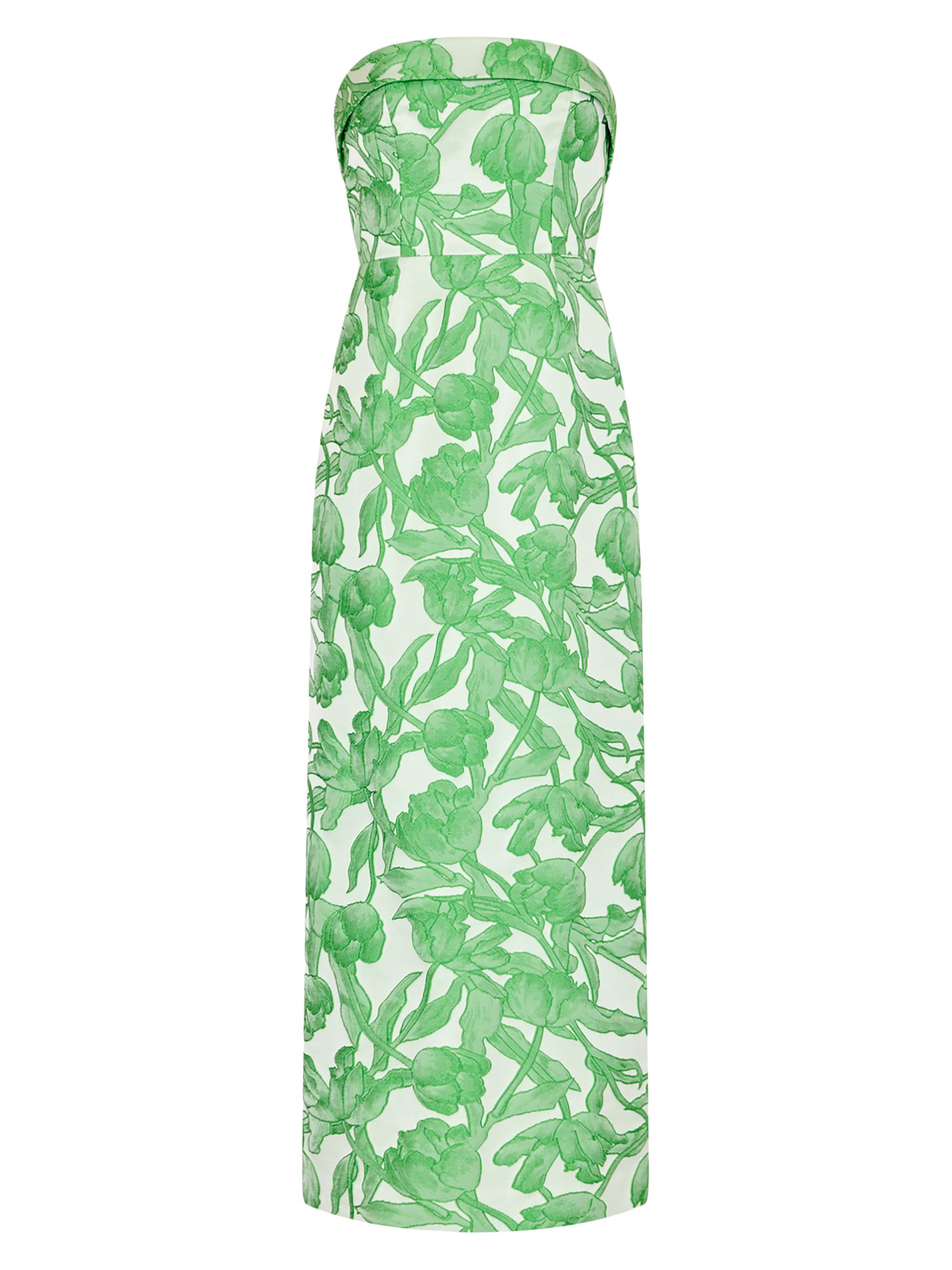 Milly Tulip Floral Jacquard Strapless Maxi Dress | Saks Fifth Avenue