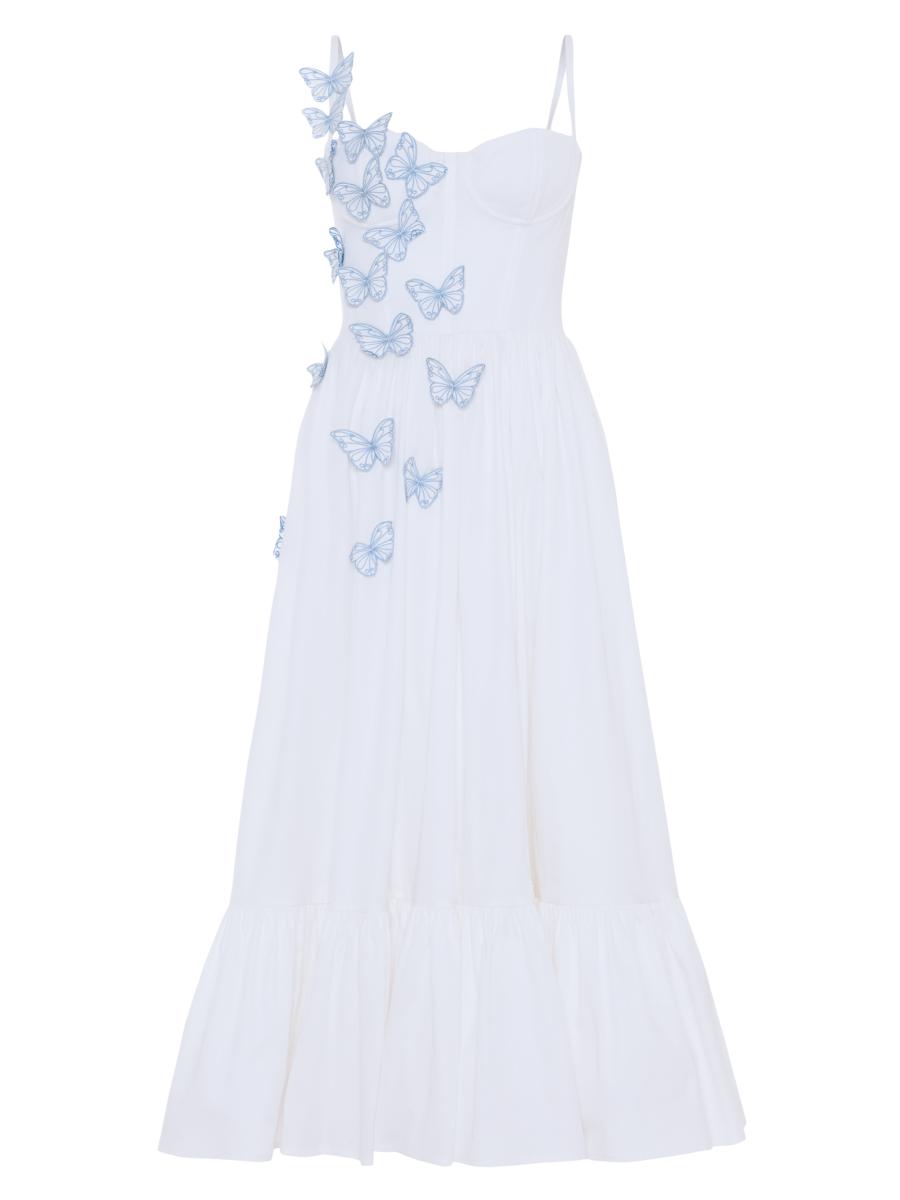 sleeveless cut out midi dress White Sleeveless Cutout Midi Dress – Gabi Swimwear