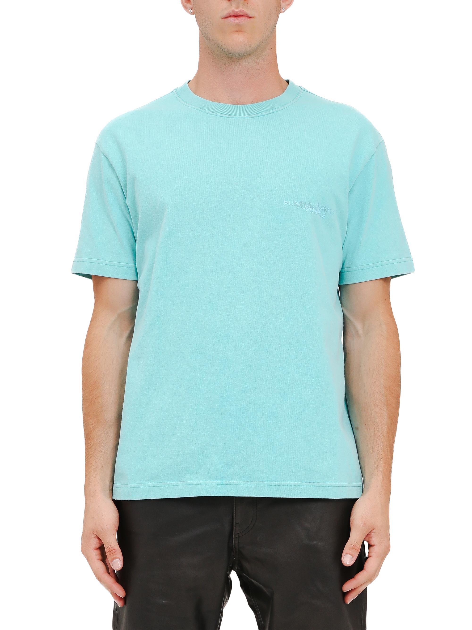 Purple Brand Men's Cotton Jersey Crewneck T-Shirt - Blue