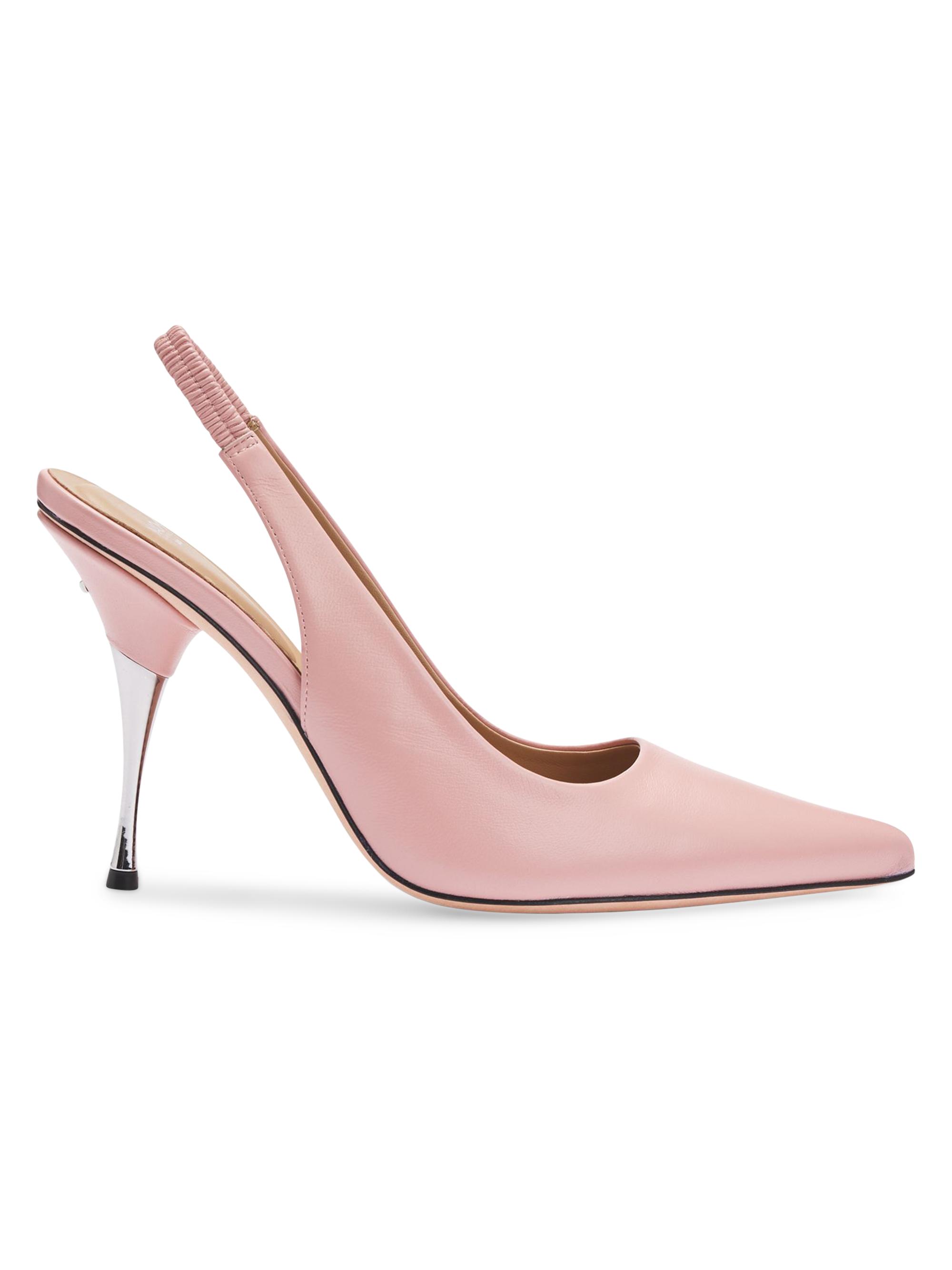 BOSS Women's NAOMI x  Slingback Pumps in Smooth Leather - Pink
