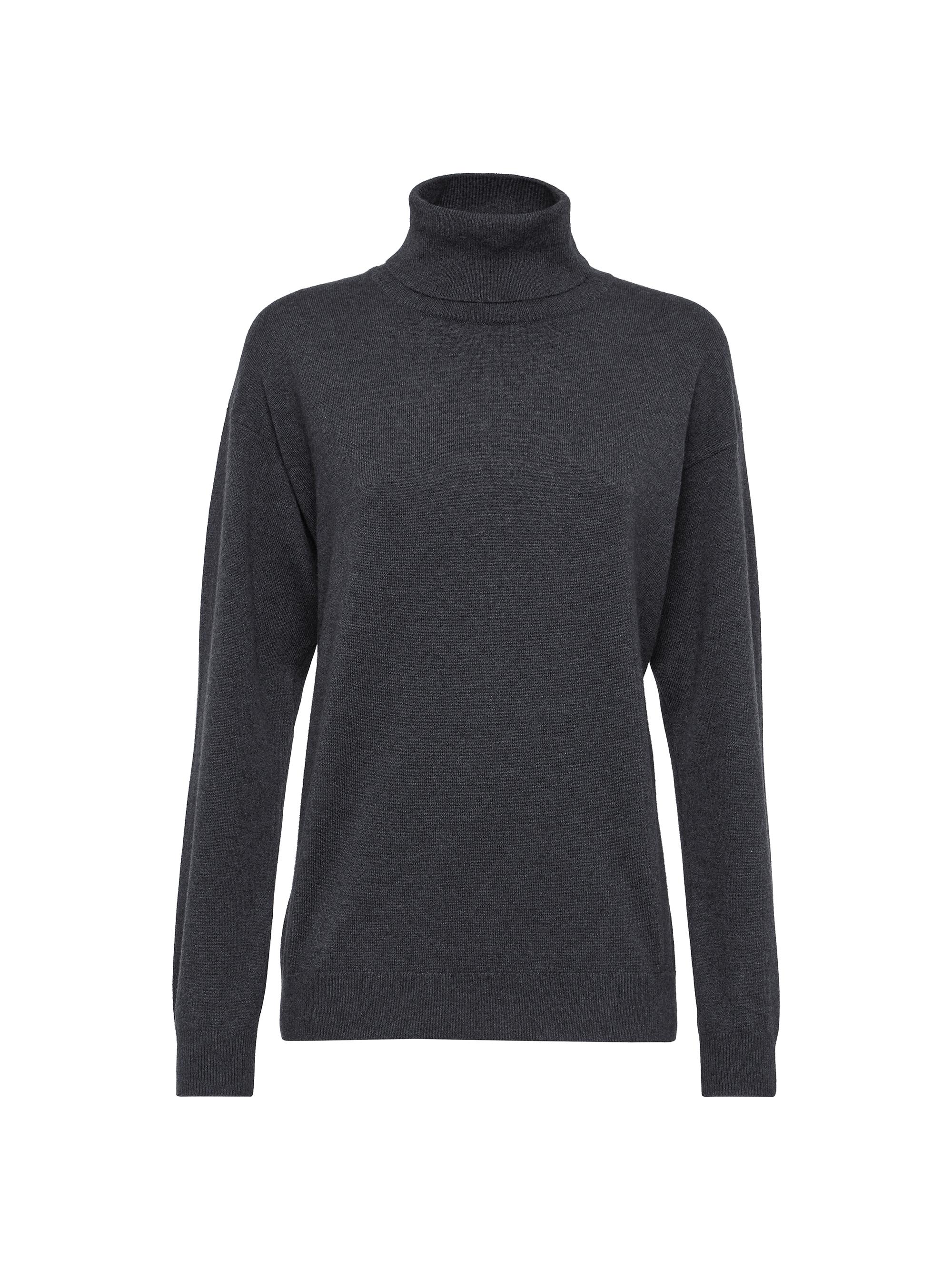 Brunello Cucinelli Women's Cashmere Turtleneck Sweater - Pebble
