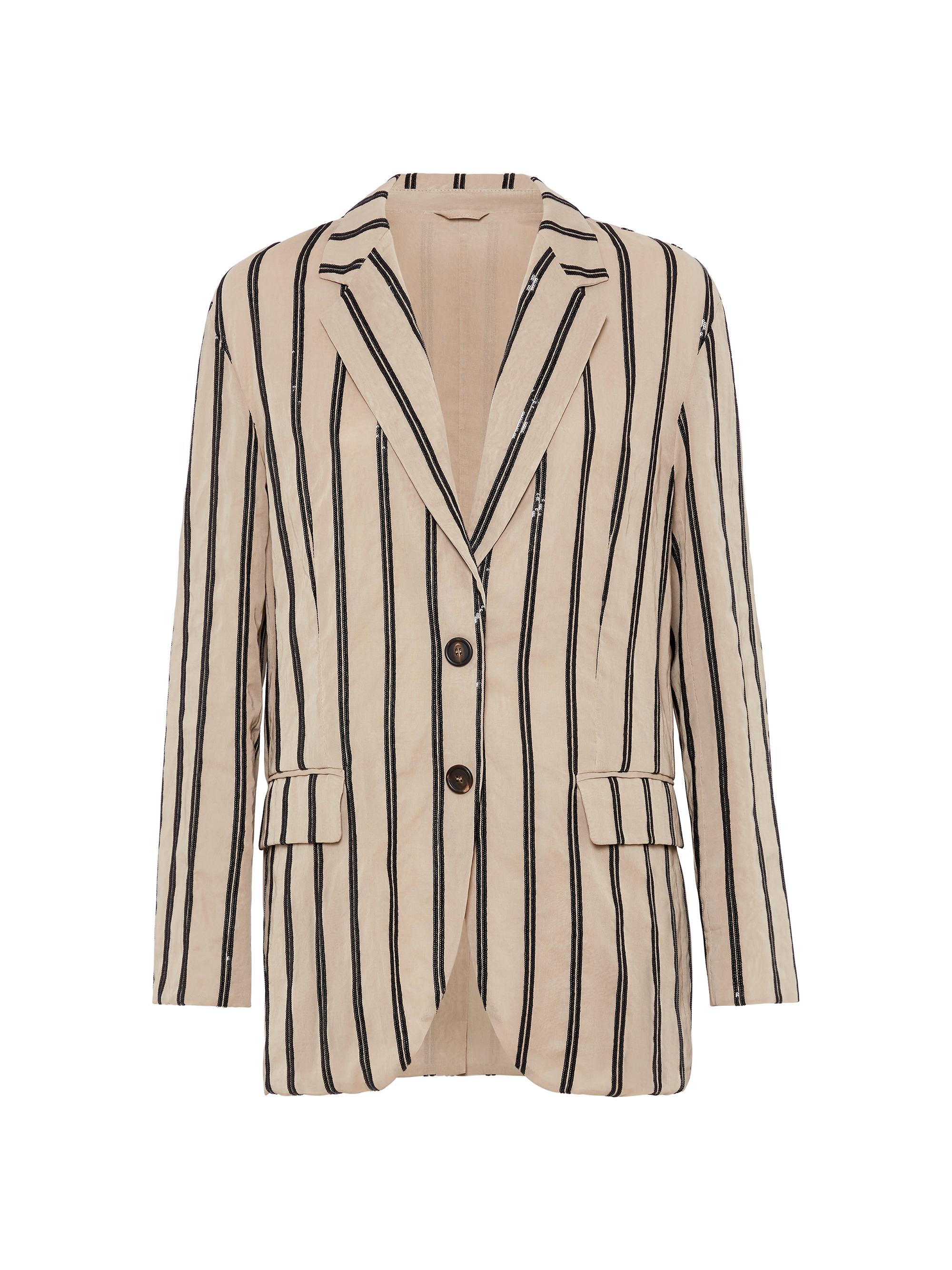 Brunello Cucinelli Women's Cotton Organza Blazer - Coffee