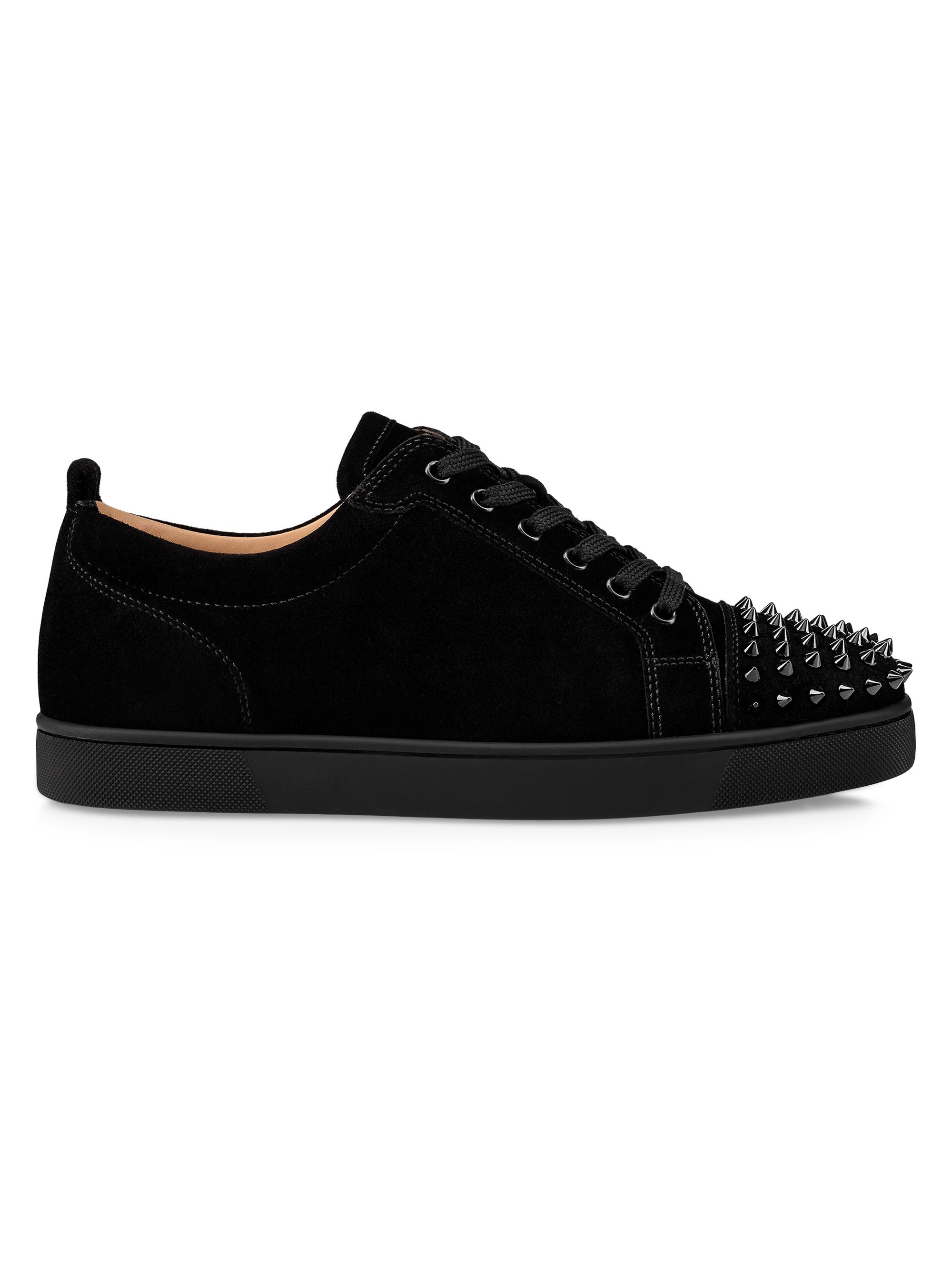 美品✨ Christian Louboutin ルブタン Louis Junio Christian Louboutin Louis Junior Spikes Low-Top Sneakers | Saks