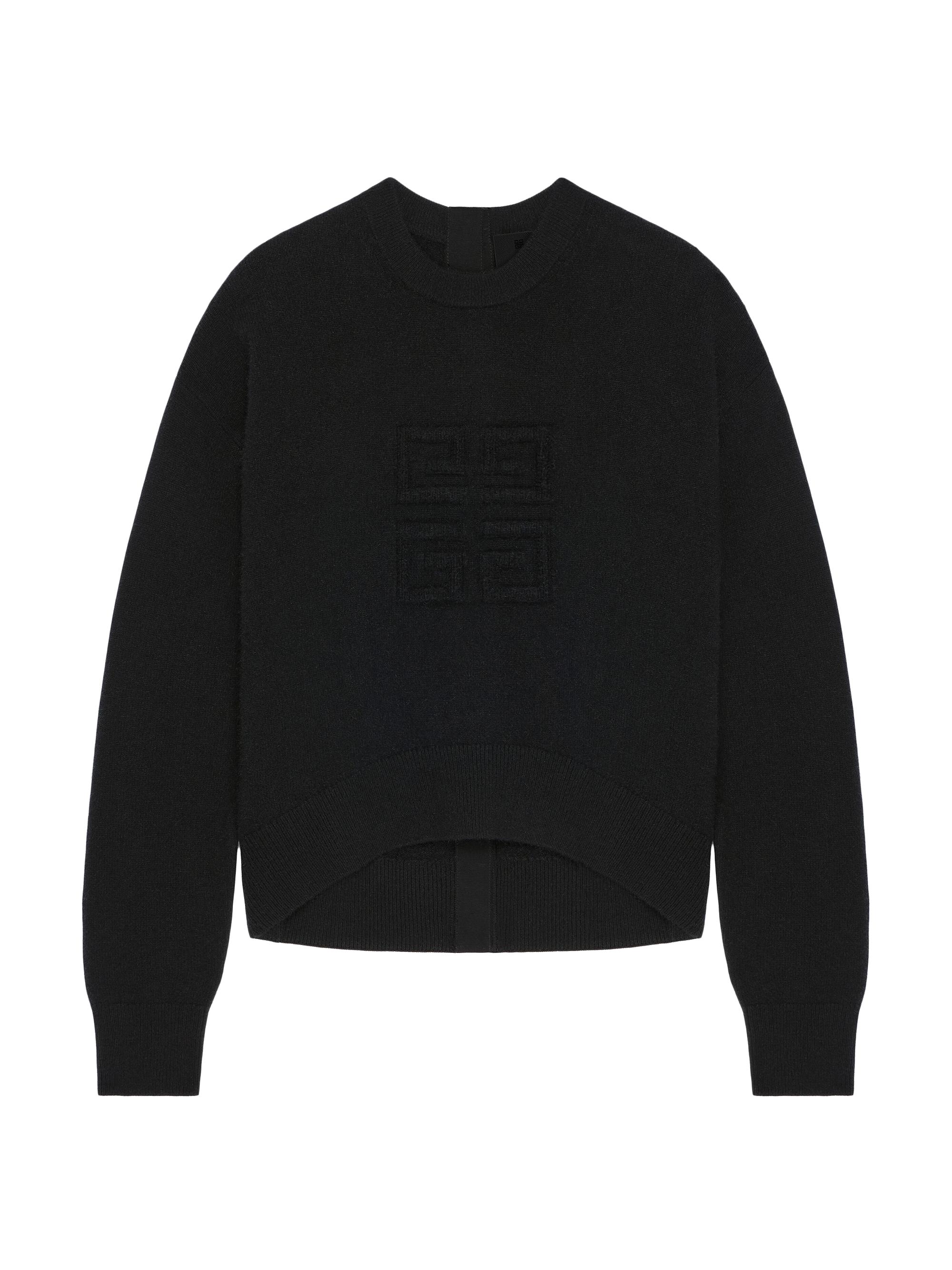 Givenchy Women's 4G Sweater in Wool with Buttoned Back - Black