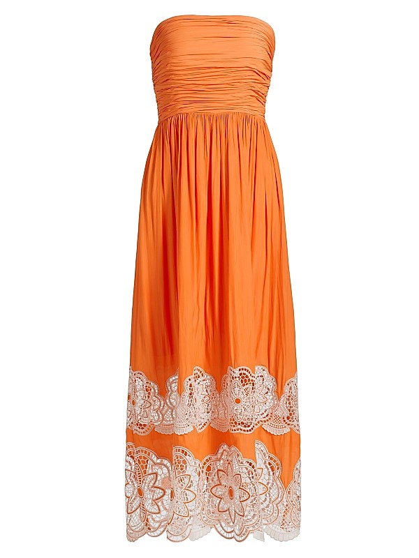 Milani Lace Trim Midi Dress Milani Lace Trim Midi Dress