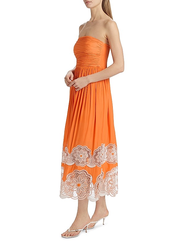 Milani Lace Trim Midi Dress Milani Lace Trim Midi Dress